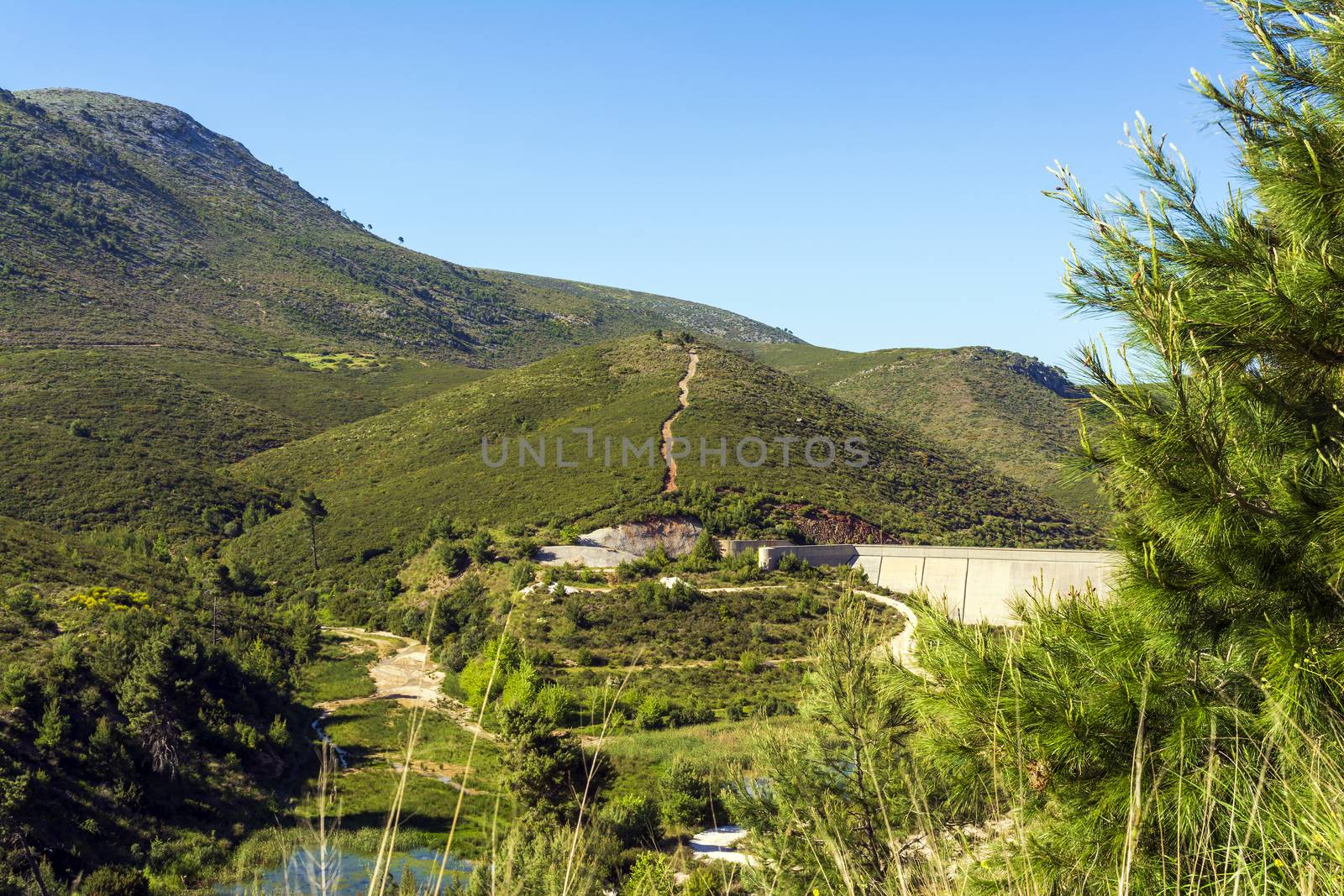 The Dam of Rapentosa in Attica, Greece by ankarb