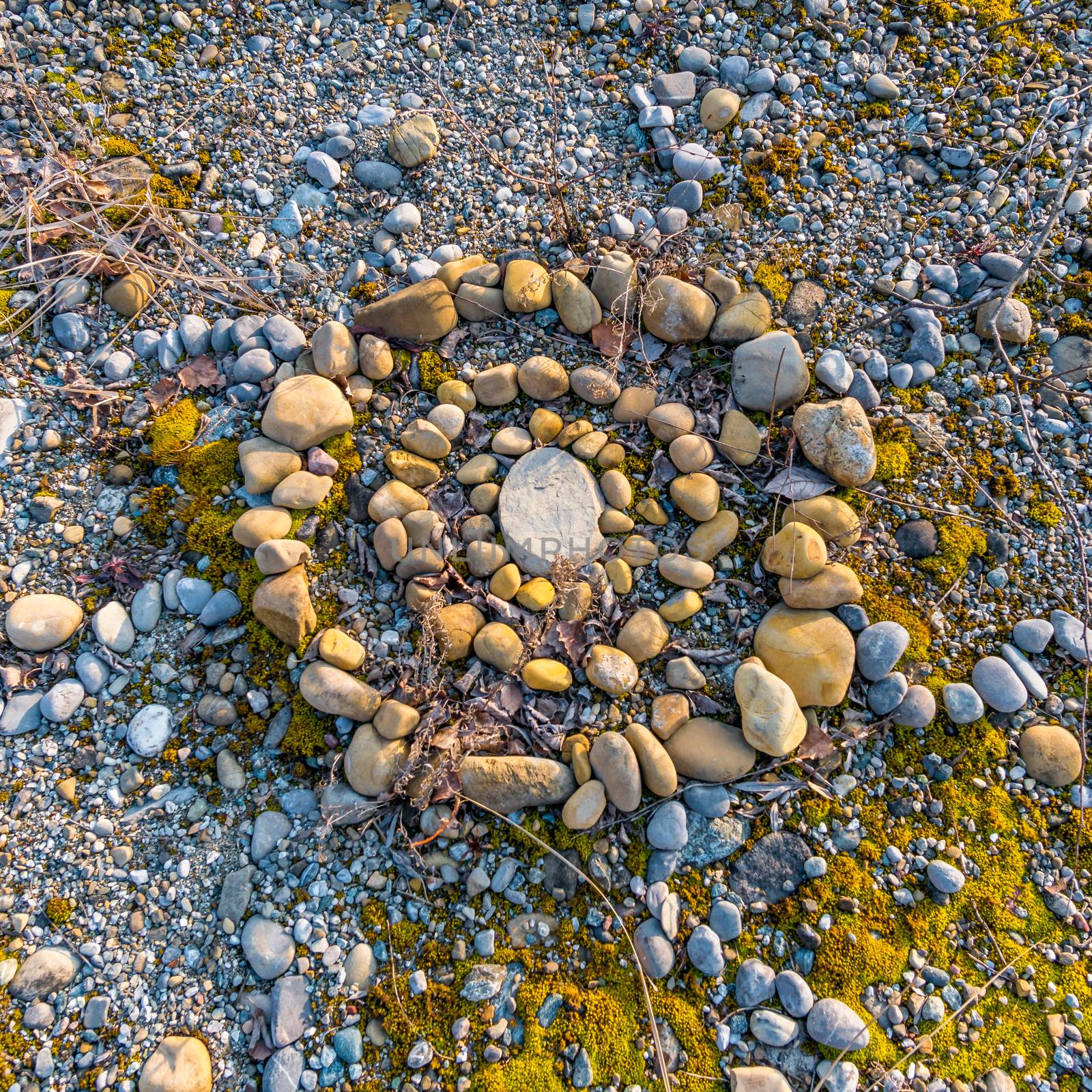 Fantastically beautiful stone labyrinth discovered in the middle of the forest in Upper Swabia.