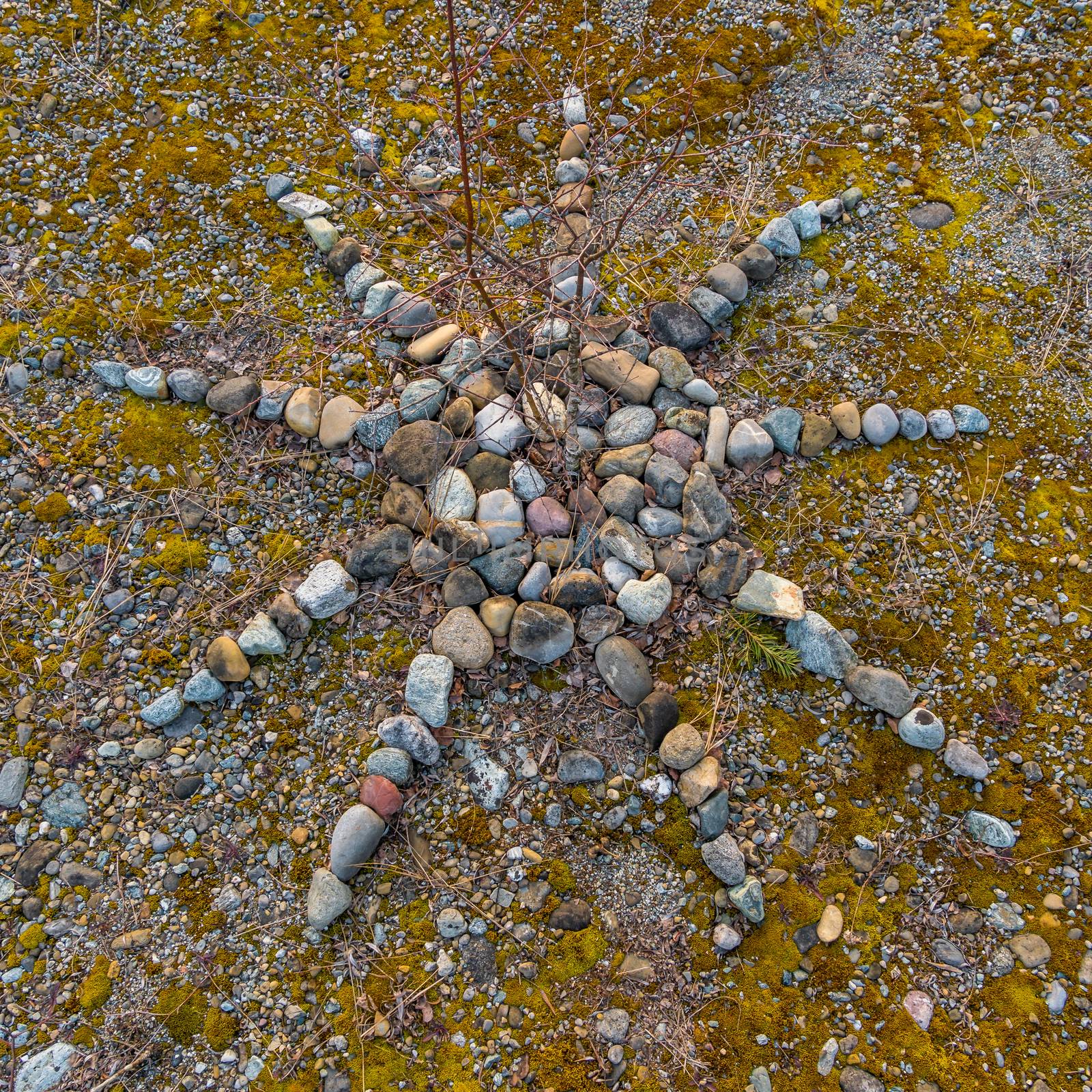 Fantastically beautiful stone labyrinth discovered in the middle of the forest in Upper Swabia.