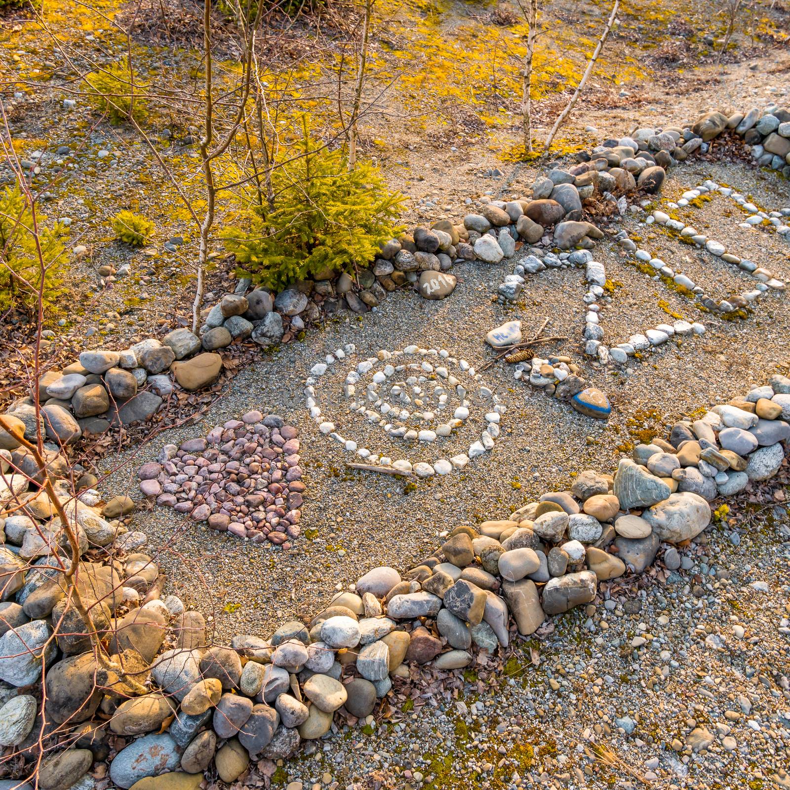 Mysterious stone labyrinth in Upper Swabia by mindscapephotos