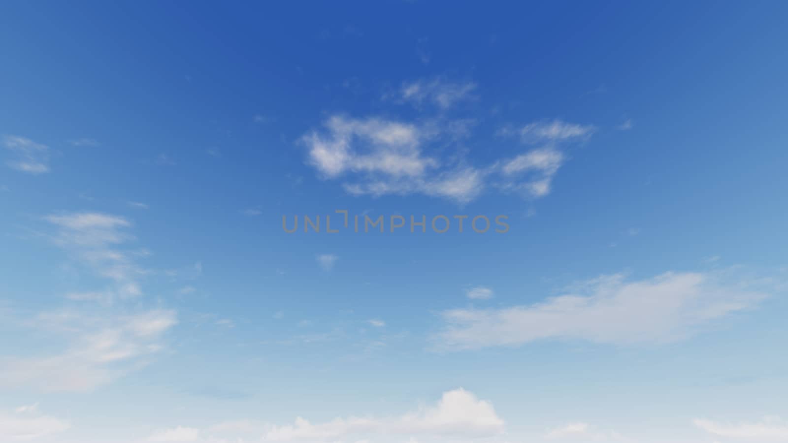 Cloudy blue sky abstract background, blue sky background with tiny clouds, 3d rendering

