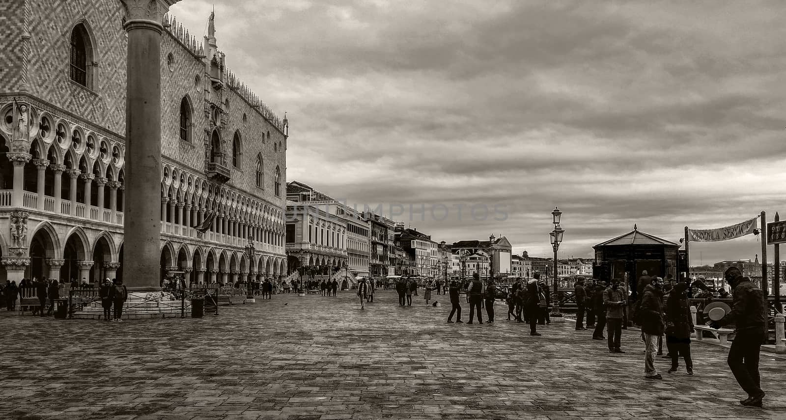 VENICE,ITALY 26 FEBRUARY 2020: San Marco square in Venice