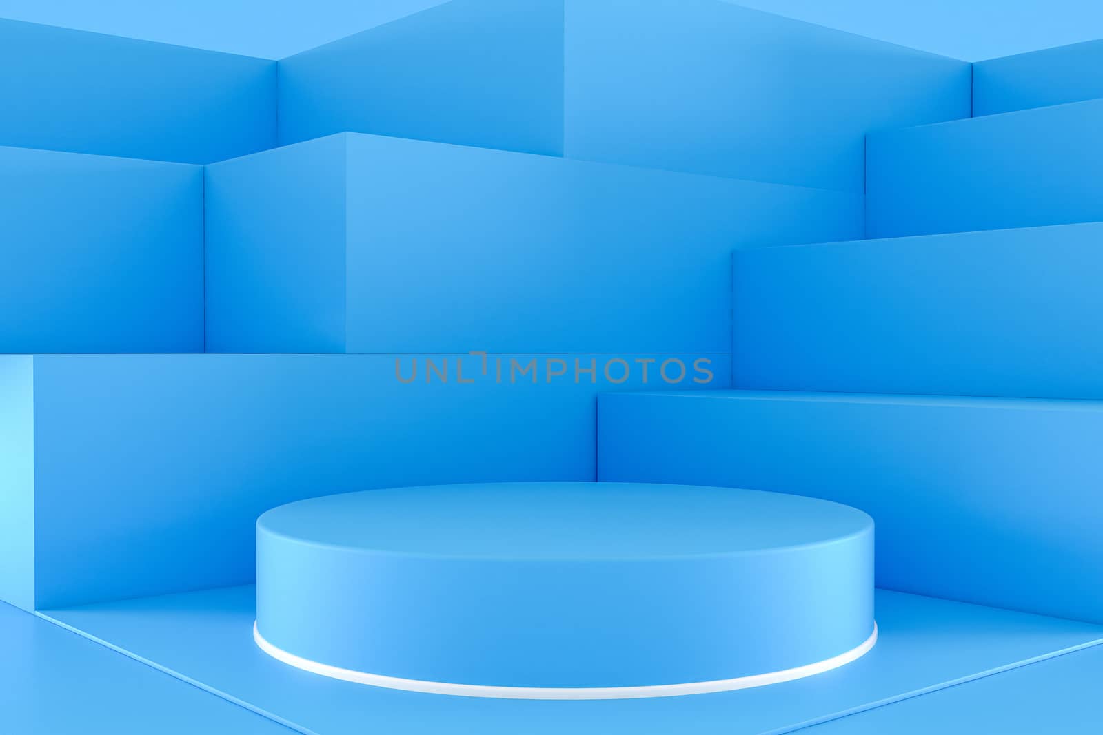 3d render, abstract geometric background, cylinder podium, minimalistic primitive shapes, modern mock up, blank template, empty showcase, shop display