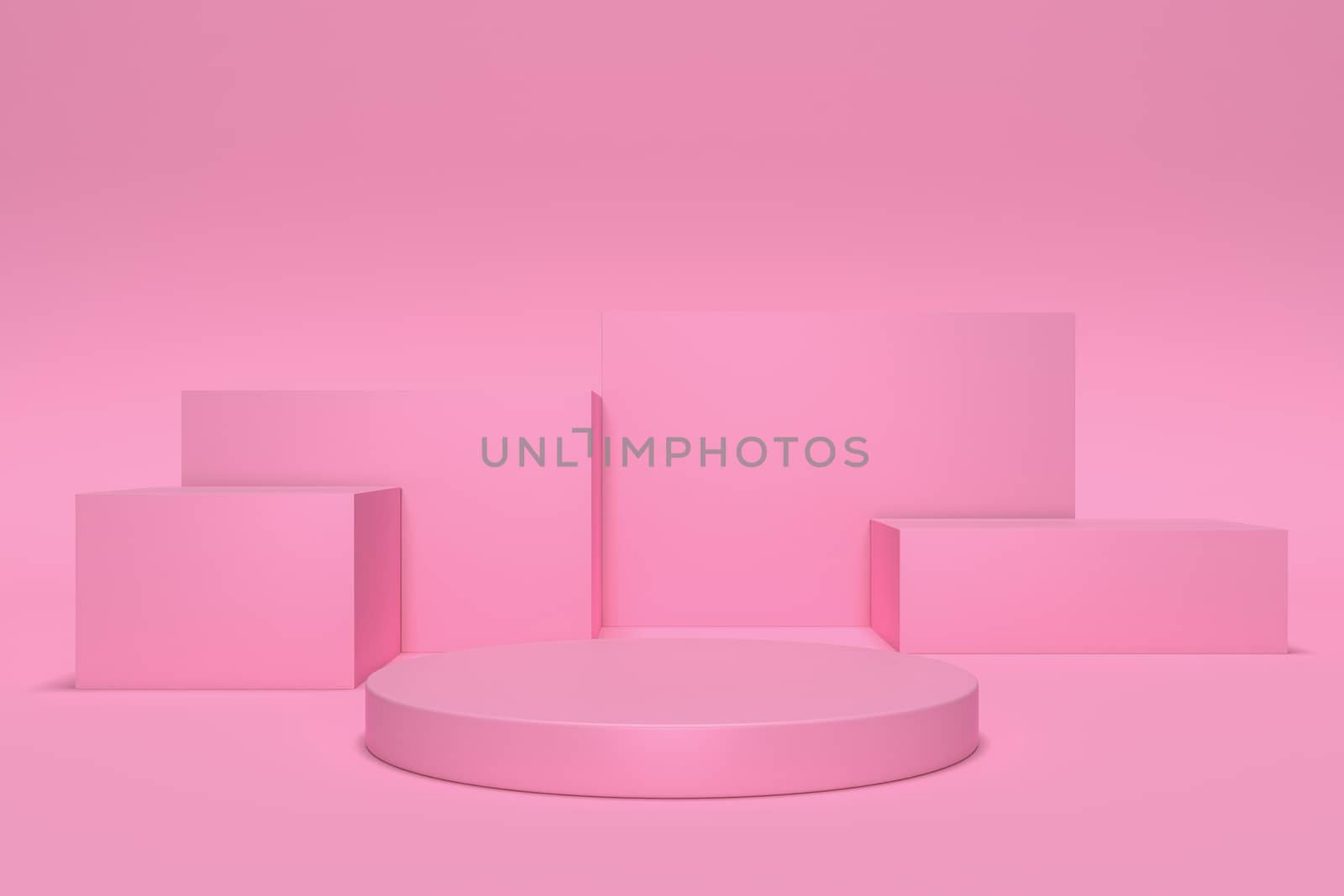 3d render, abstract geometric background, cylinder podium, minimalistic primitive shapes, modern mock up, blank template, empty showcase, shop display