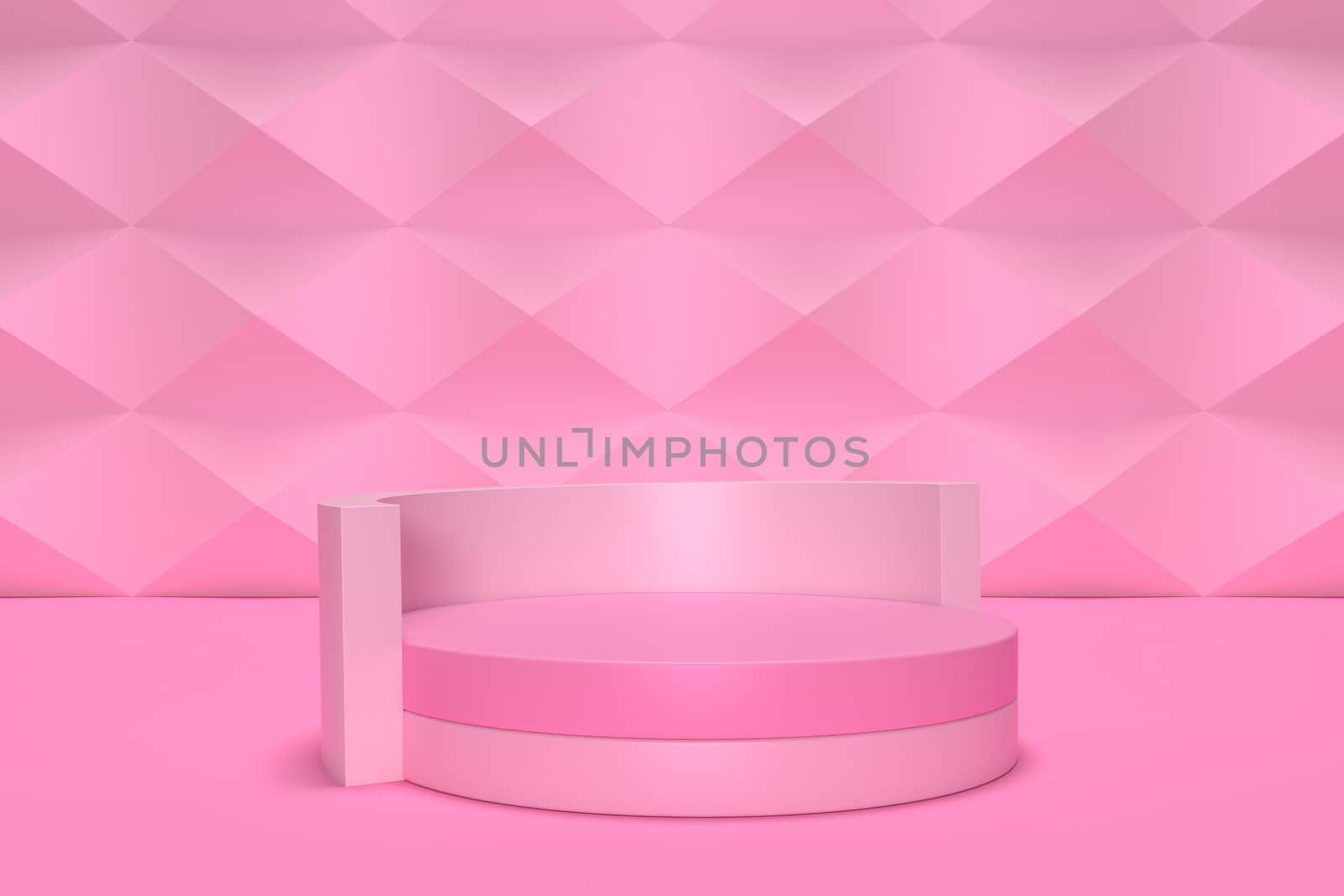 3d render, abstract geometric background, cylinder podium, minimalistic primitive shapes, modern mock up, blank template, empty showcase, shop display