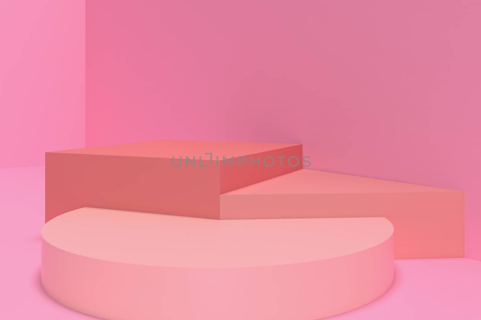 3d render, abstract geometric background, cylinder podium, minimalistic primitive shapes, modern mock up, blank template, empty showcase, shop display