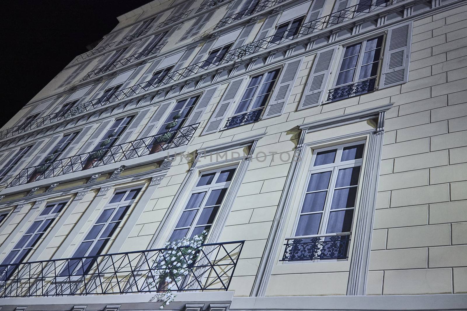 NICE, FRANCE 26 FEBRUARY 2020: Buildings on the streets of Nice in France