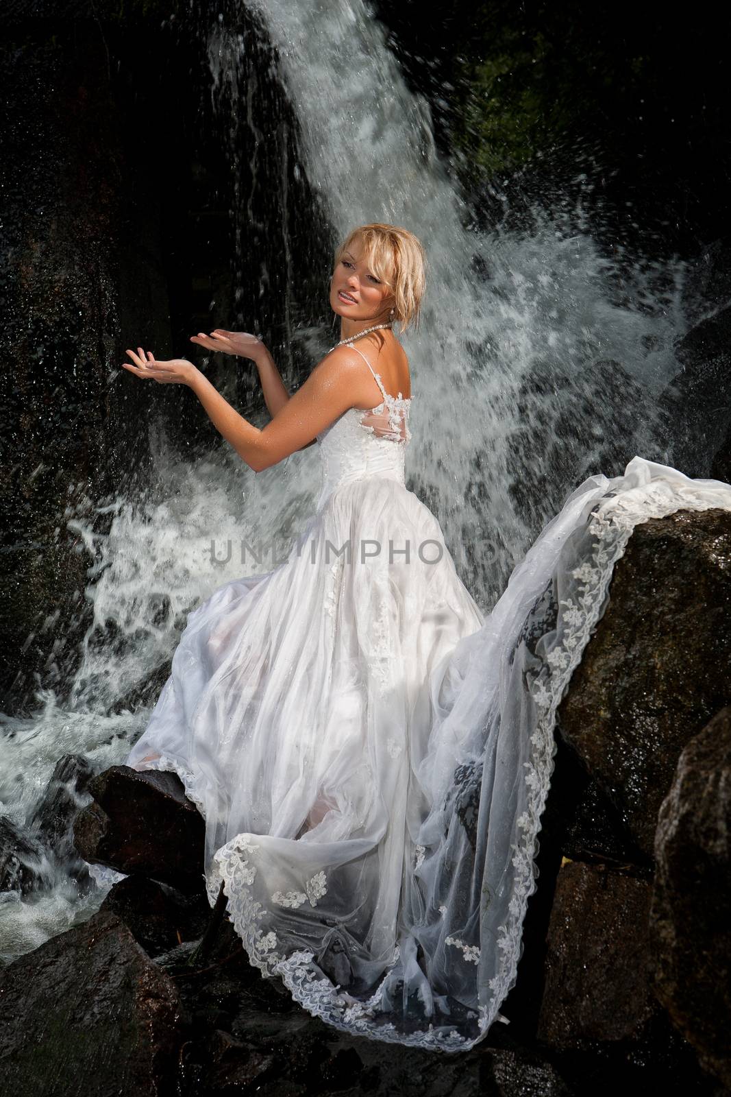 Young Bride On A River by Fotoskat