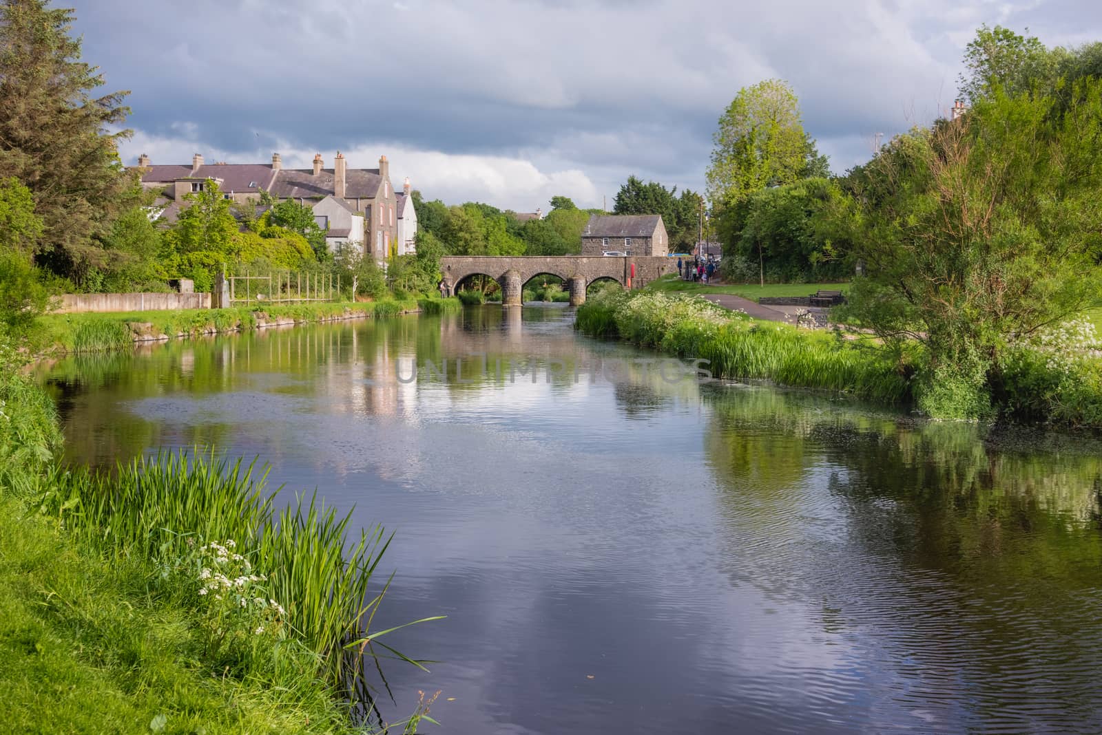 Bushmills, County Antrim / Northern Ireland – June 2 2019:  The River Bush.