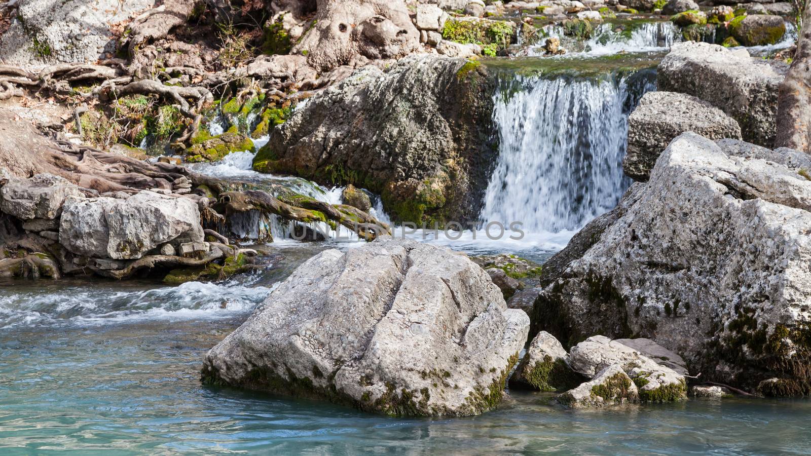 A view across Kocadere stream in Koprulu Canyon National Park in the province of Antalya, south western Turkey.