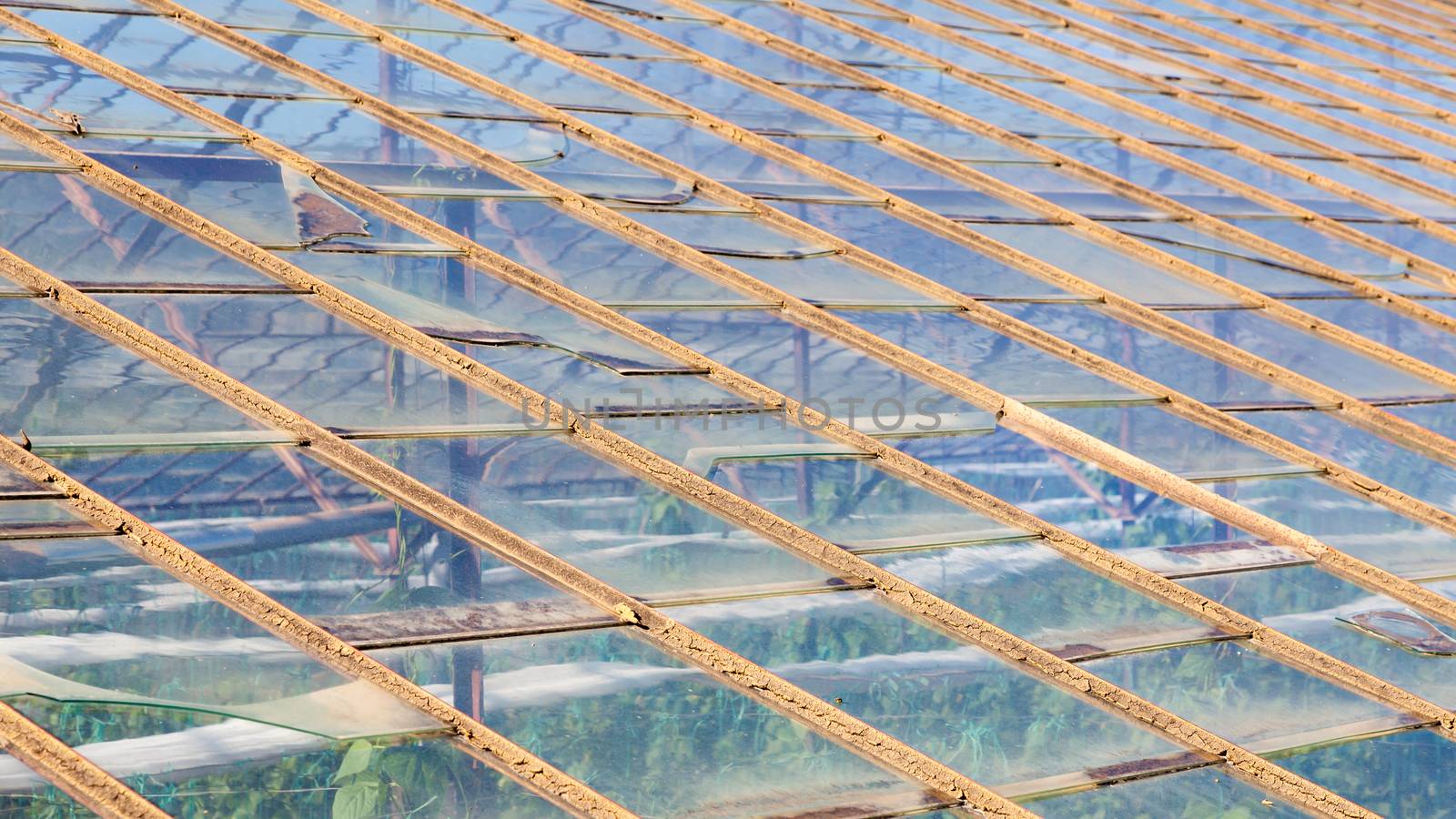 A close up of an industrial greenhouse on a farm in Turkler in the province of Alanya, southern Turkey.