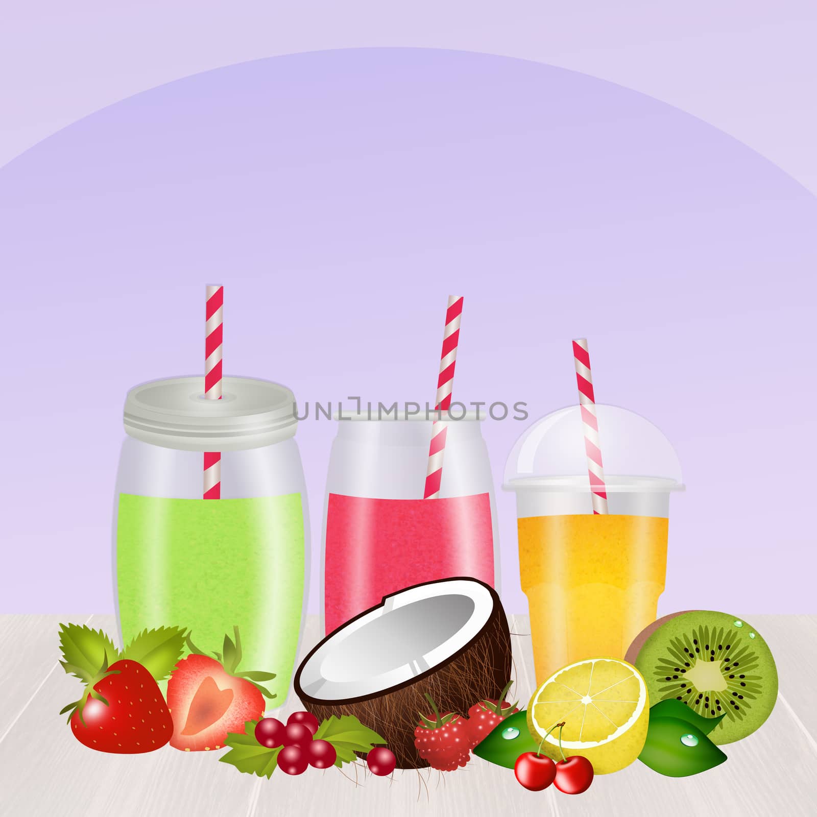 illustration of fresh smoothie