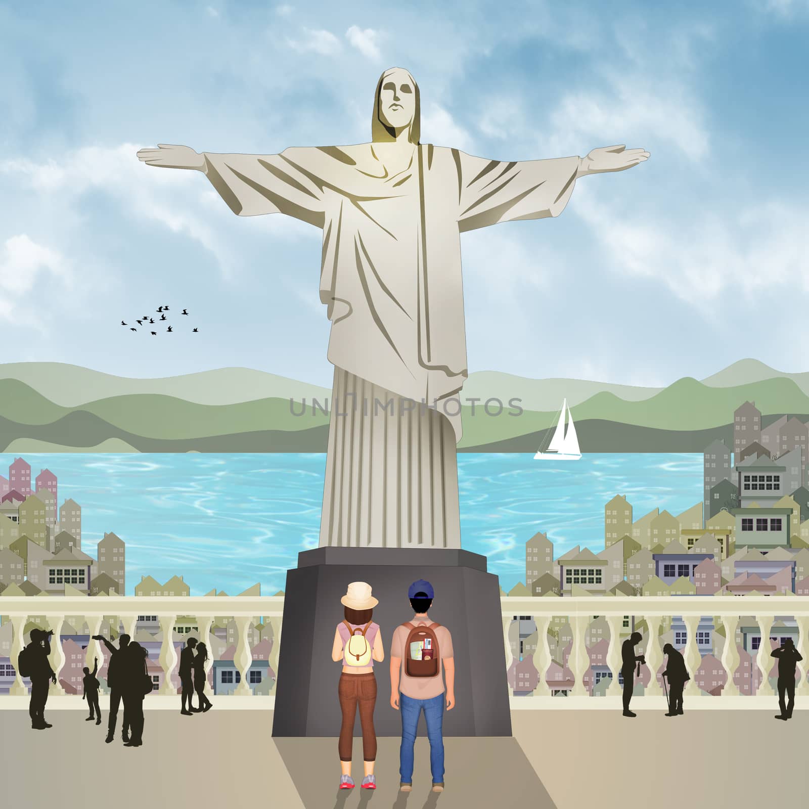 illustration of trip to Rio de Janeiro