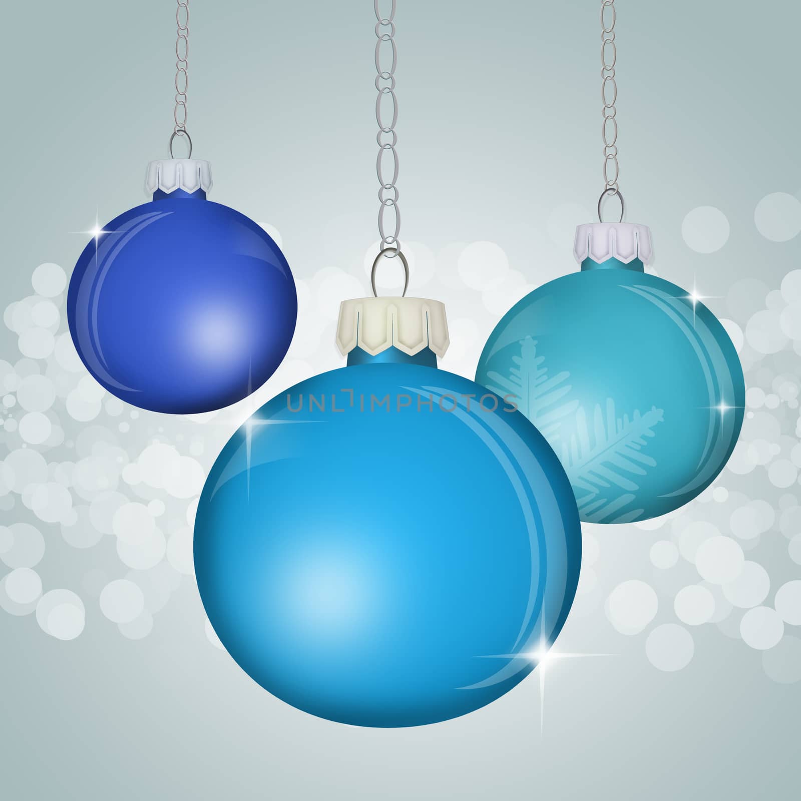 illustration of Christmas ball decorations