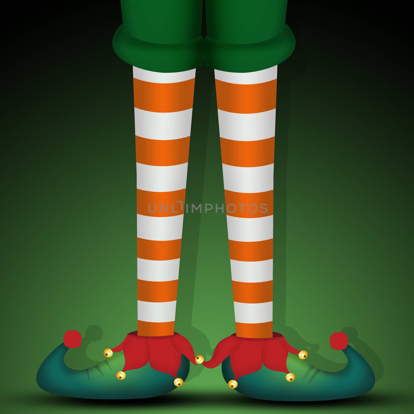 illustration of elf legs