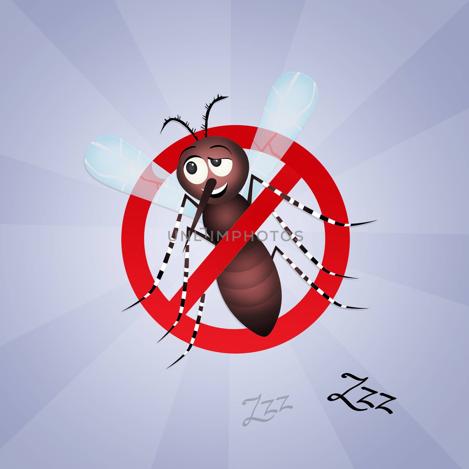 illustration of stop mosquitos