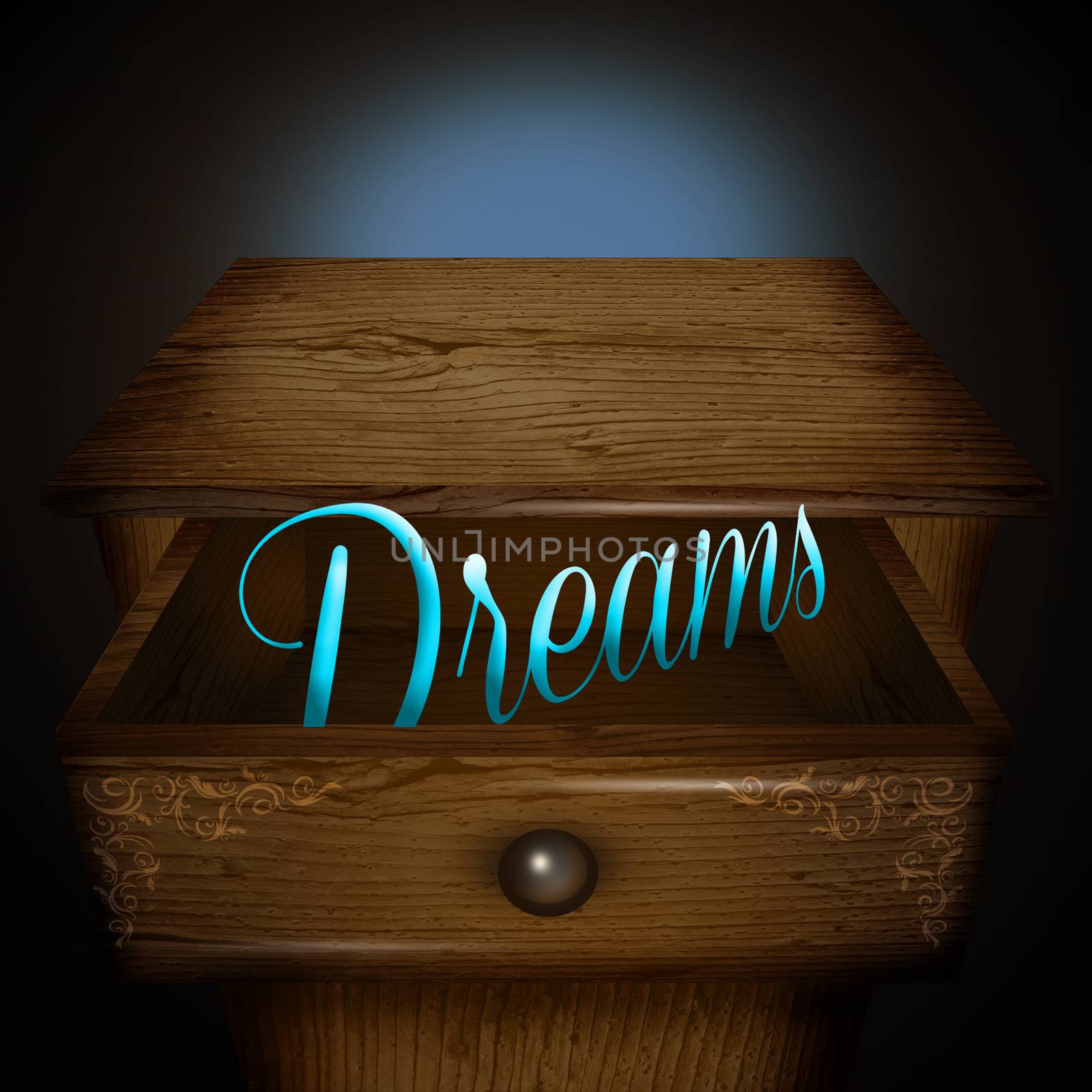 illustration of Dreams in the drawer