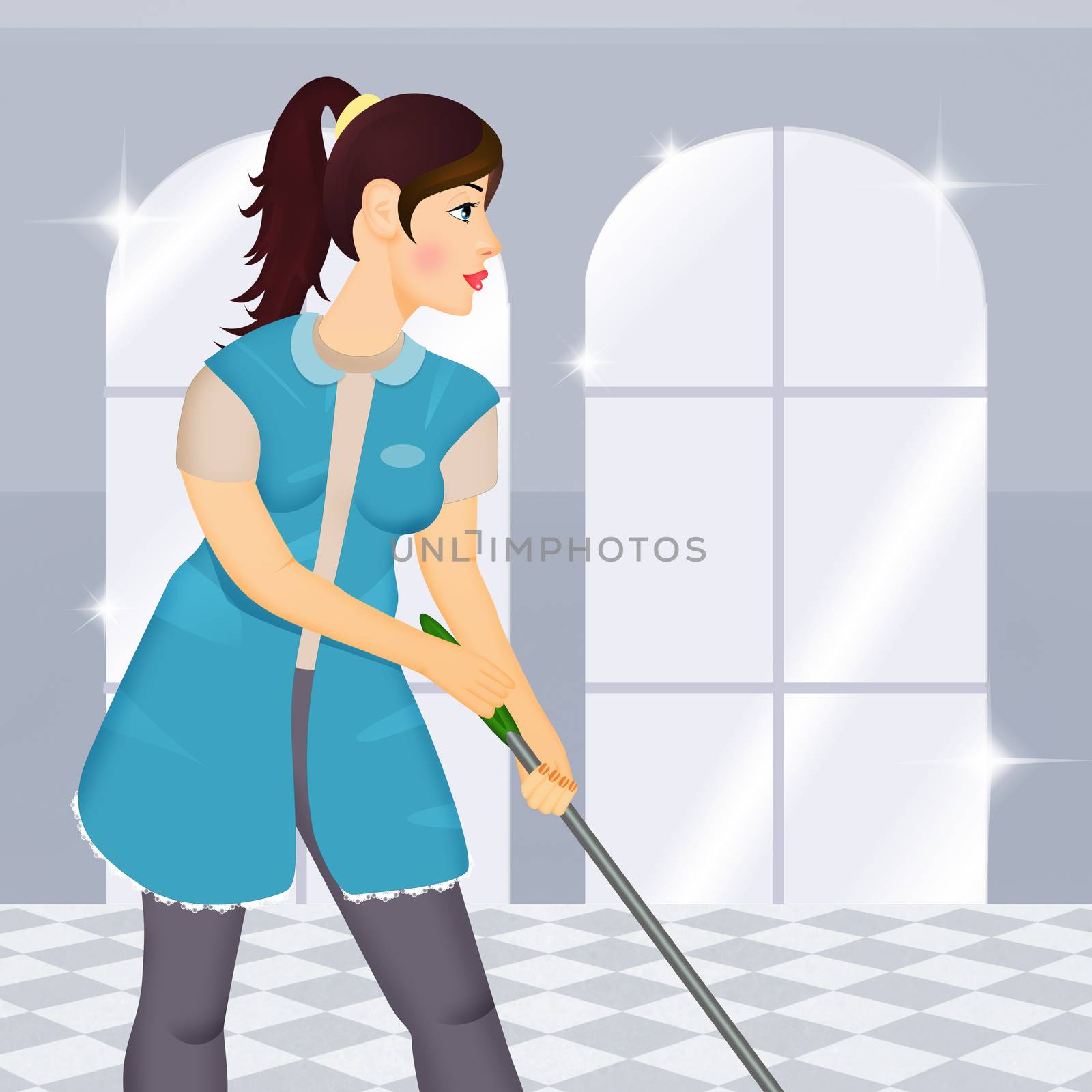 woman from the cleaning company by adrenalina