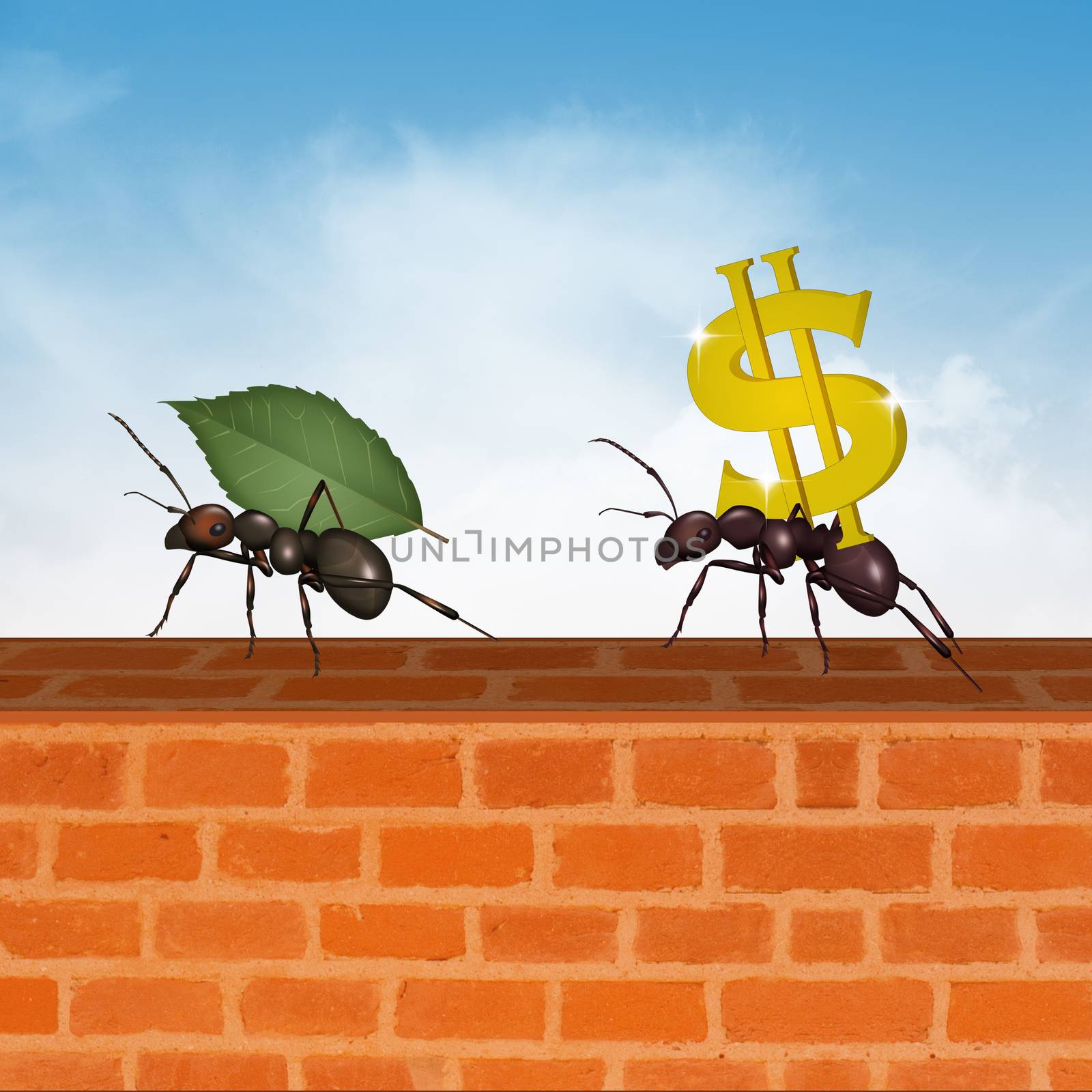 illustration of ants and the concept of success