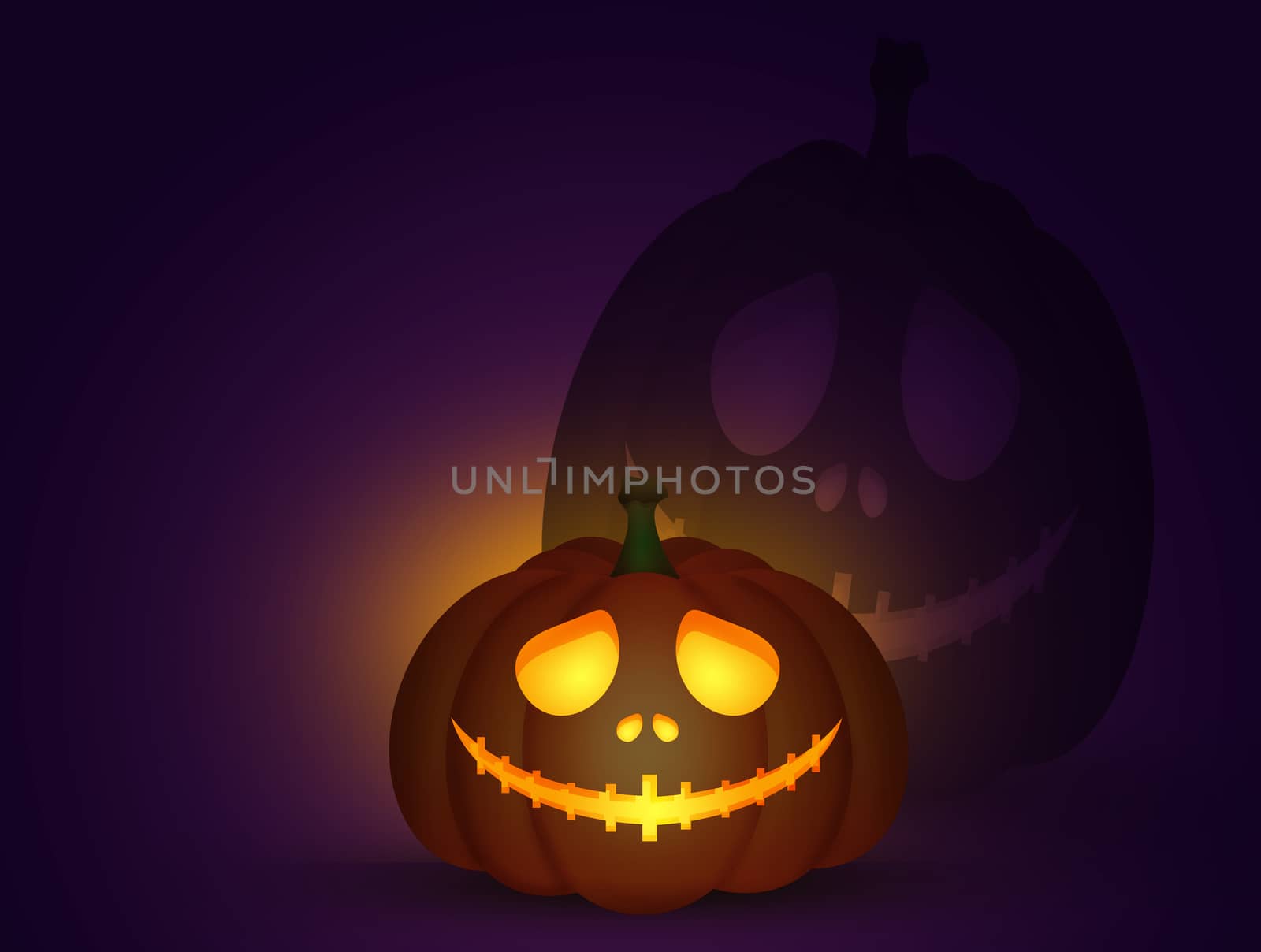illustration of Halloween pumpkin
