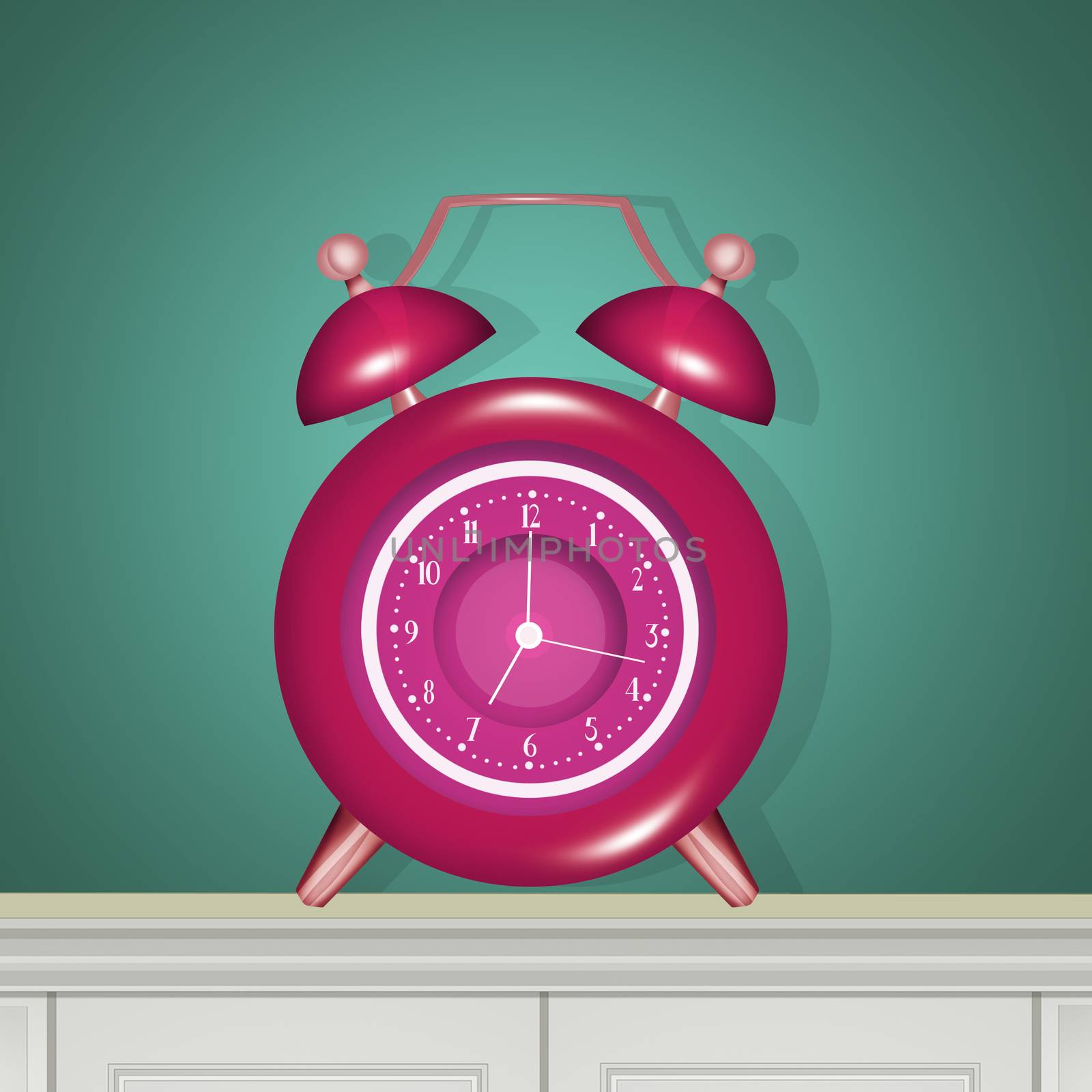 illustration of alarm clock by adrenalina