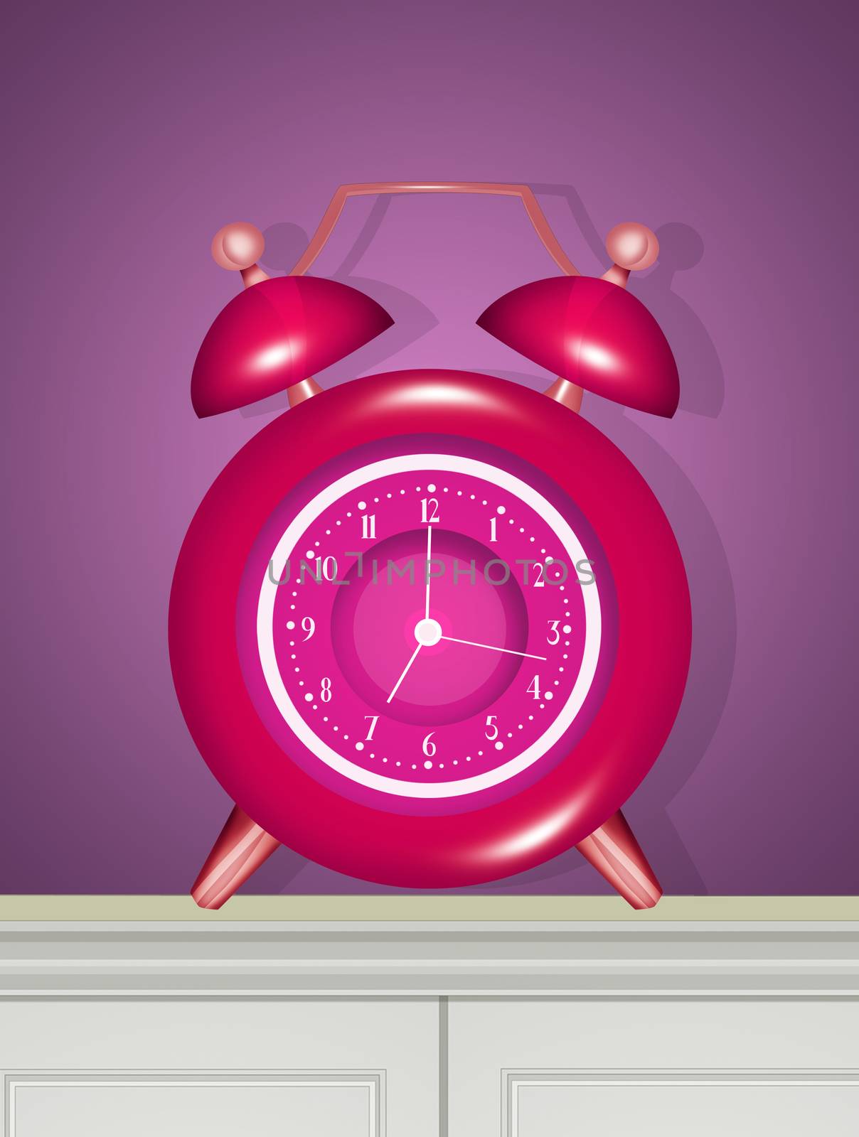 illustration of alarm clock by adrenalina
