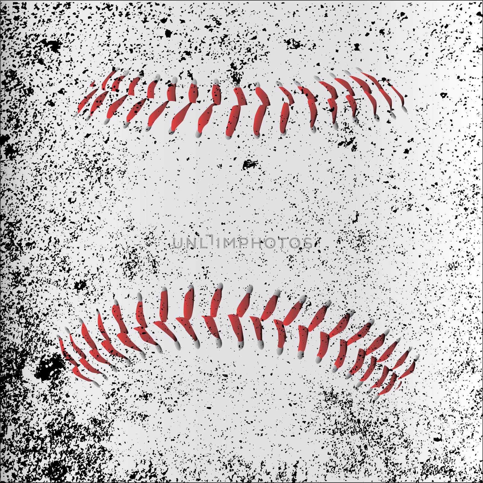 Grunge Baseball Stitches by Bigalbaloo