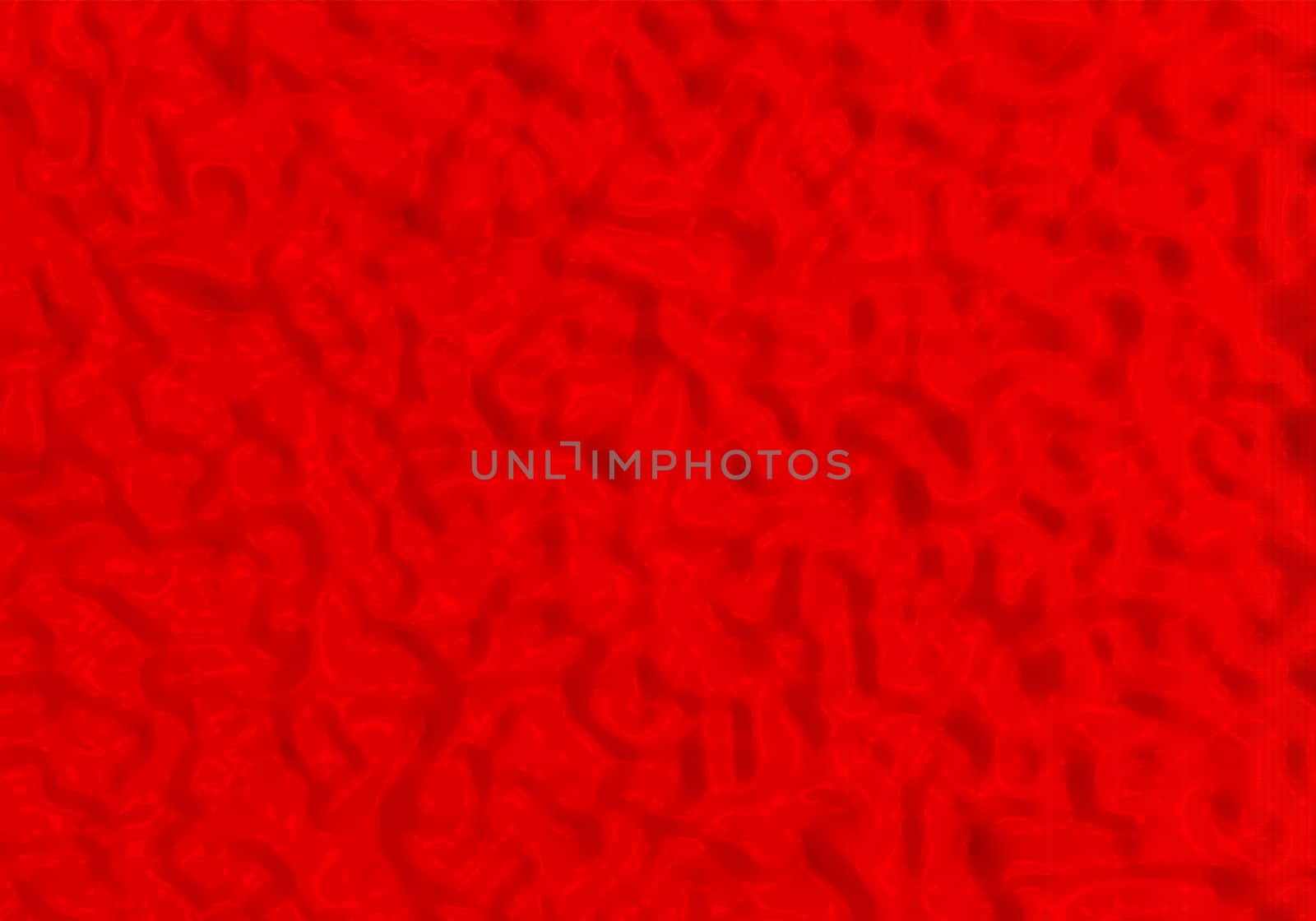 3D render abstract background. Red liquid texture. Wave or curve by SaitanSainam