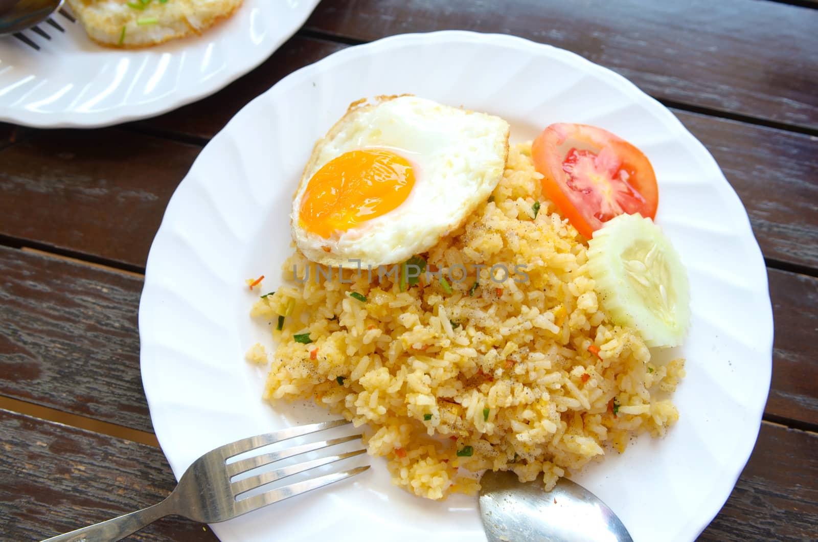 Chinese fried rice with egg