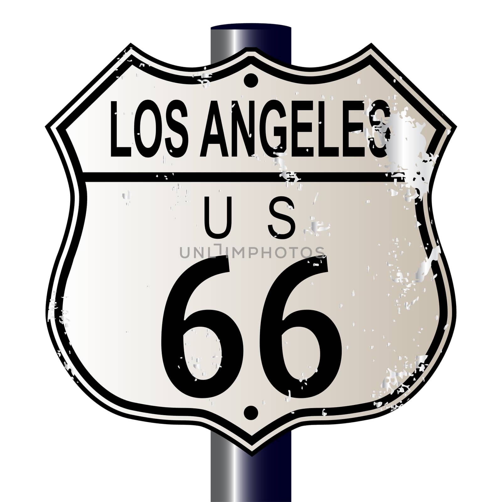 Los Angeles Route 66 Sign by Bigalbaloo