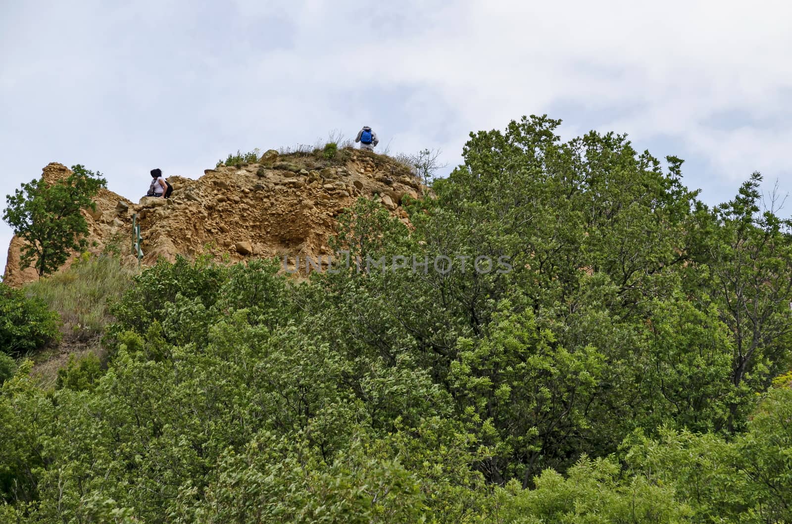 Amazing general view with the rock formations Stob pyramids, west share of Rila mountain, Kyustendil region, Bulgaria, Europe