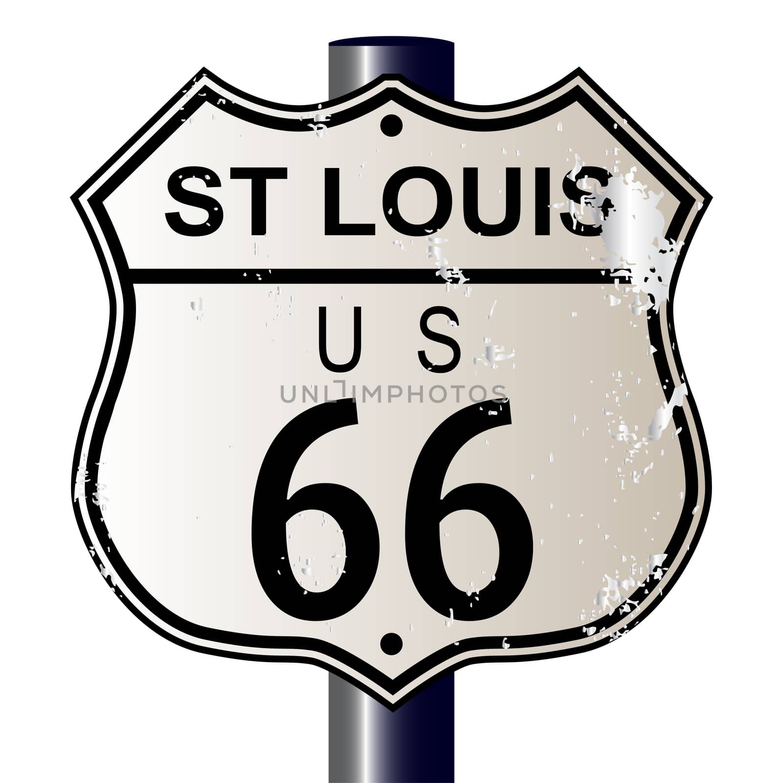 St Louis Route 66 Sign by Bigalbaloo