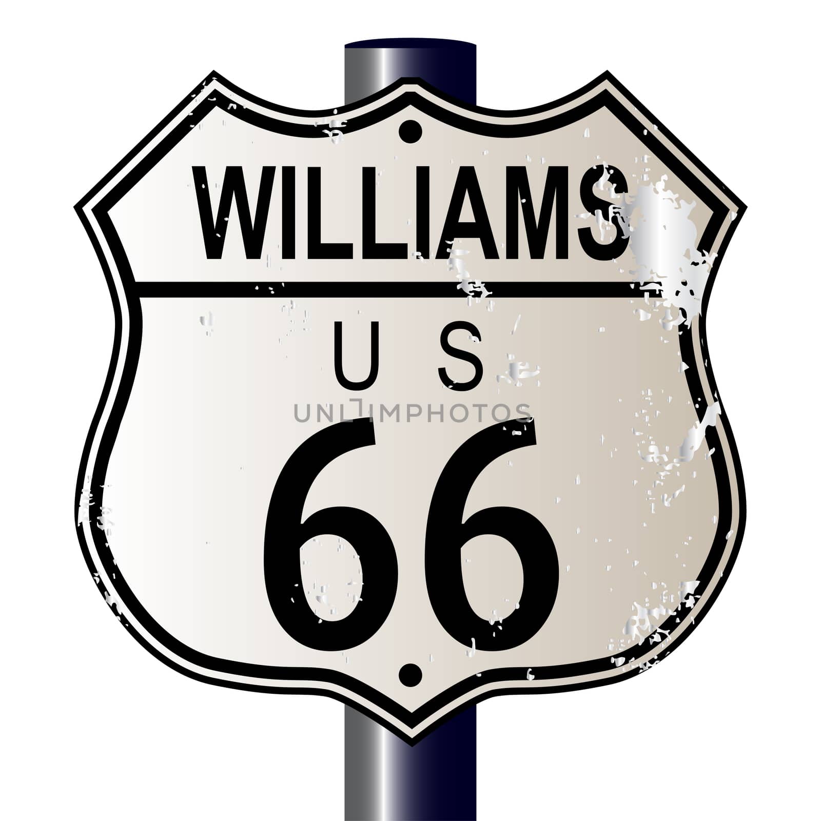 Williams Route 66 Sign by Bigalbaloo