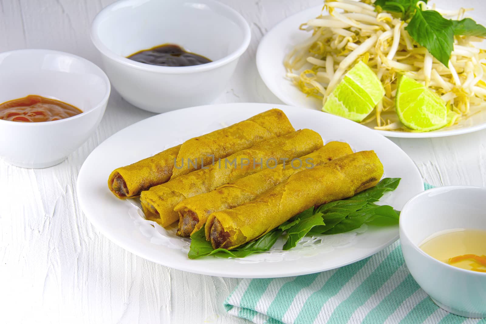 Fresh Vietnamese Fried Spring Rolls by oasisamuel