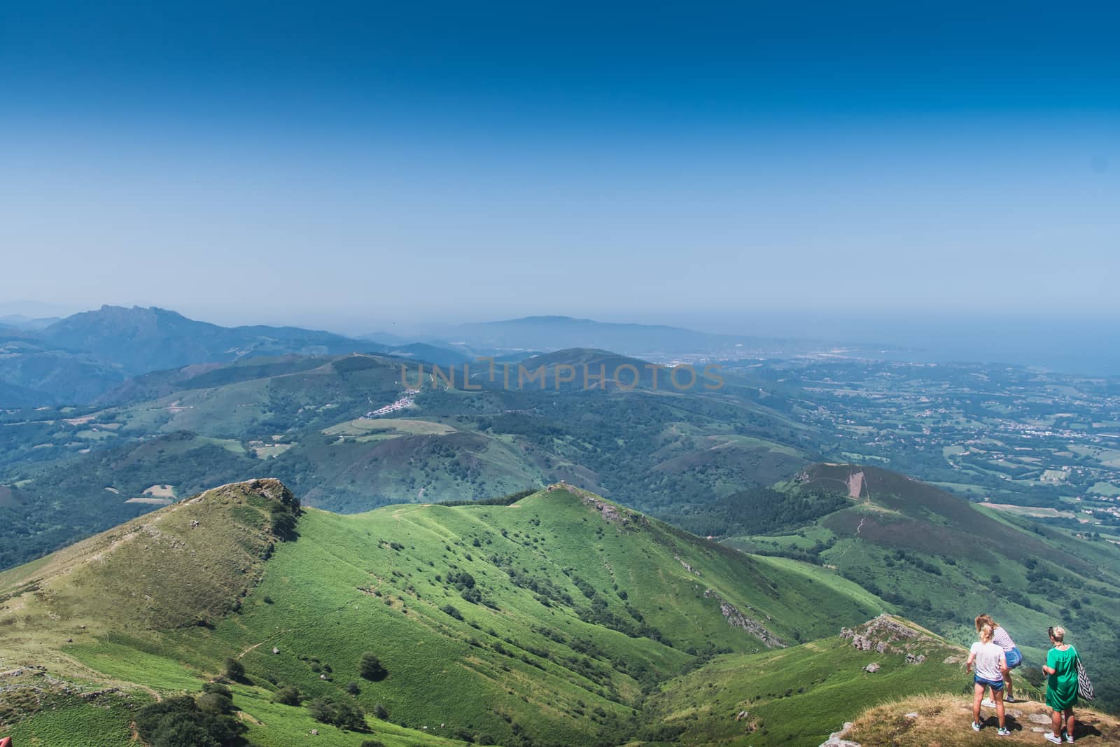 The Rhune mountain in the Pyrenees-Atlantique in France