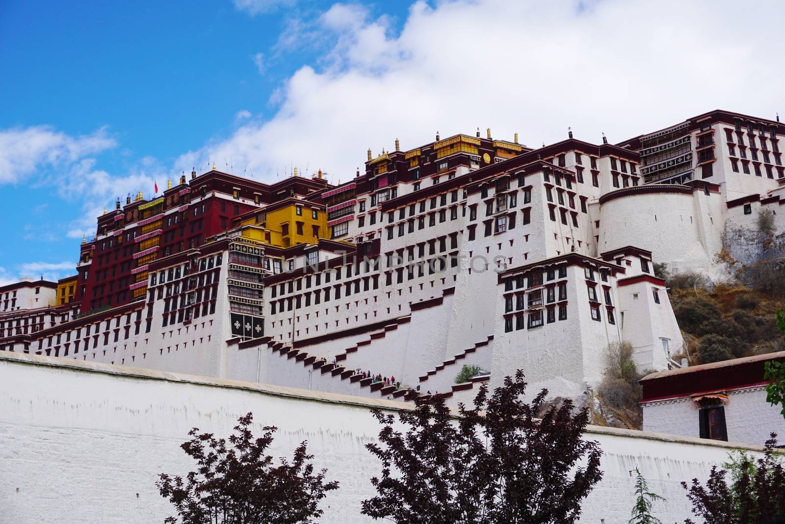 Grand potala palace in Lhasa Tibet China