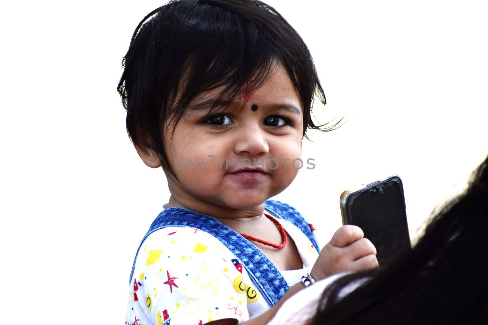 A cute Baby Girl in Joy Mood by ravindrabhu165165@gmail.com