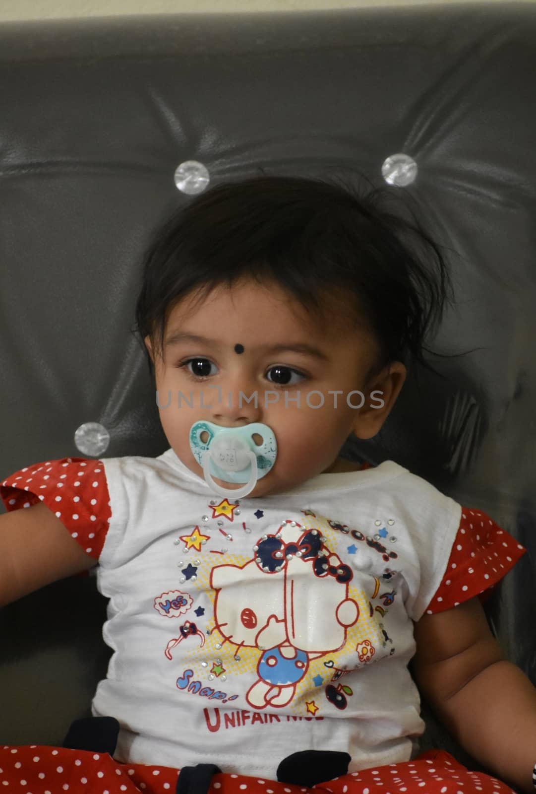 A cute Baby Girl in Joy Mood by ravindrabhu165165@gmail.com