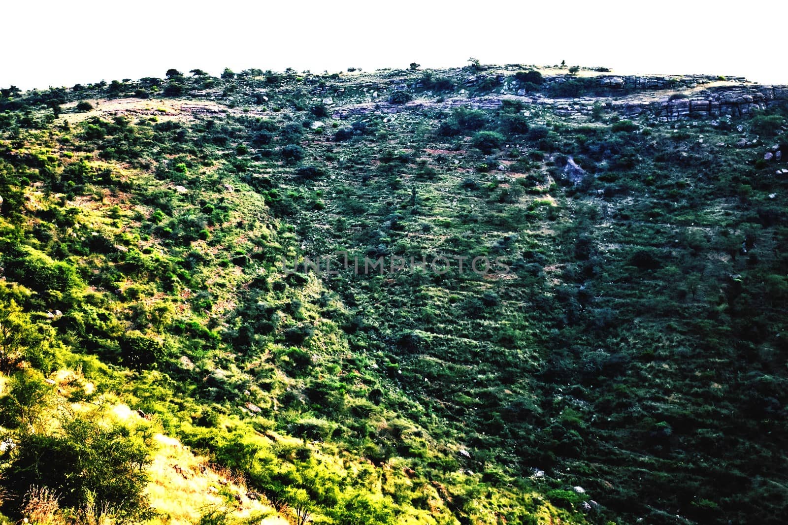 Landscape of Hill and Sky