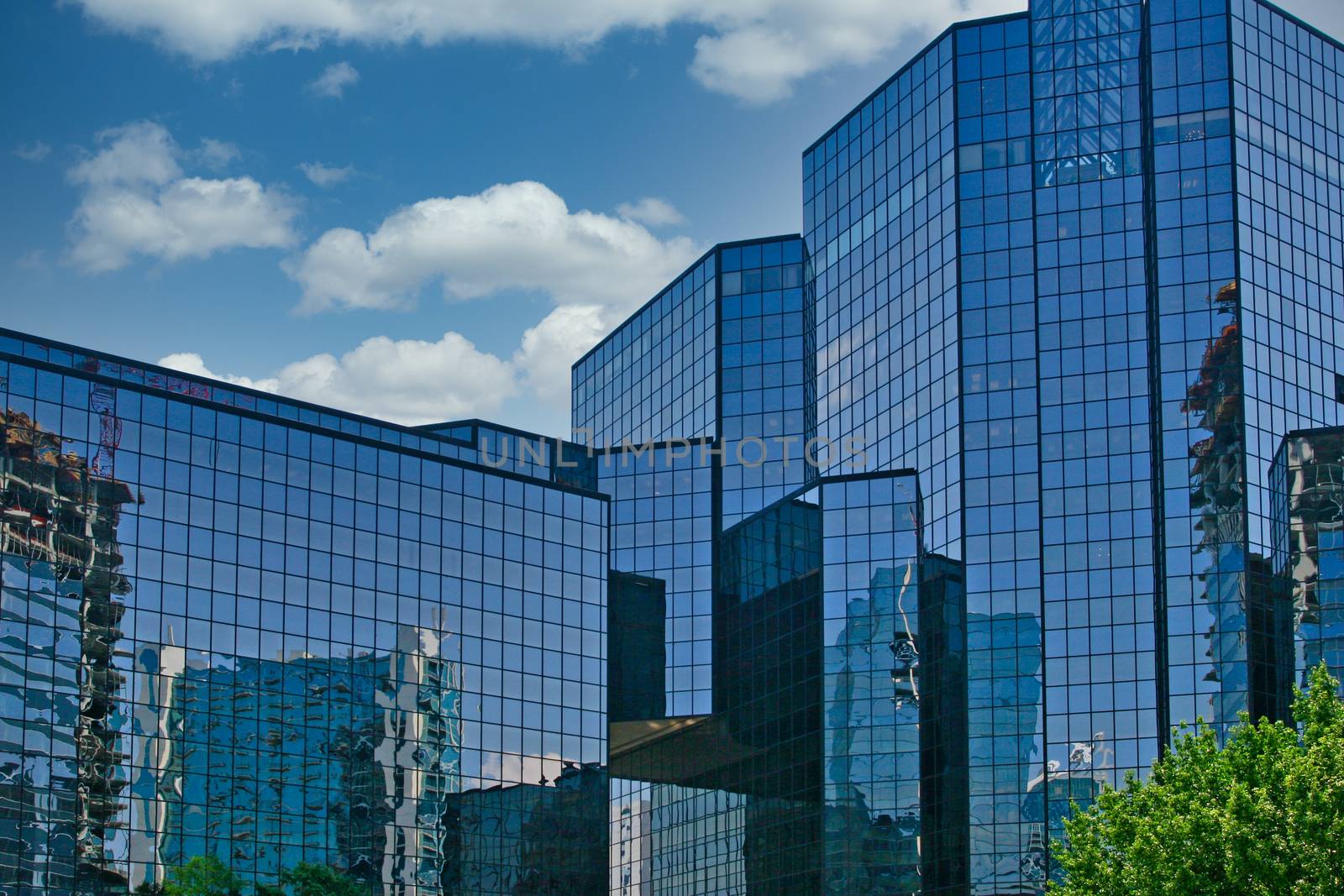 Glass Reflections on Financial Center by dbvirago