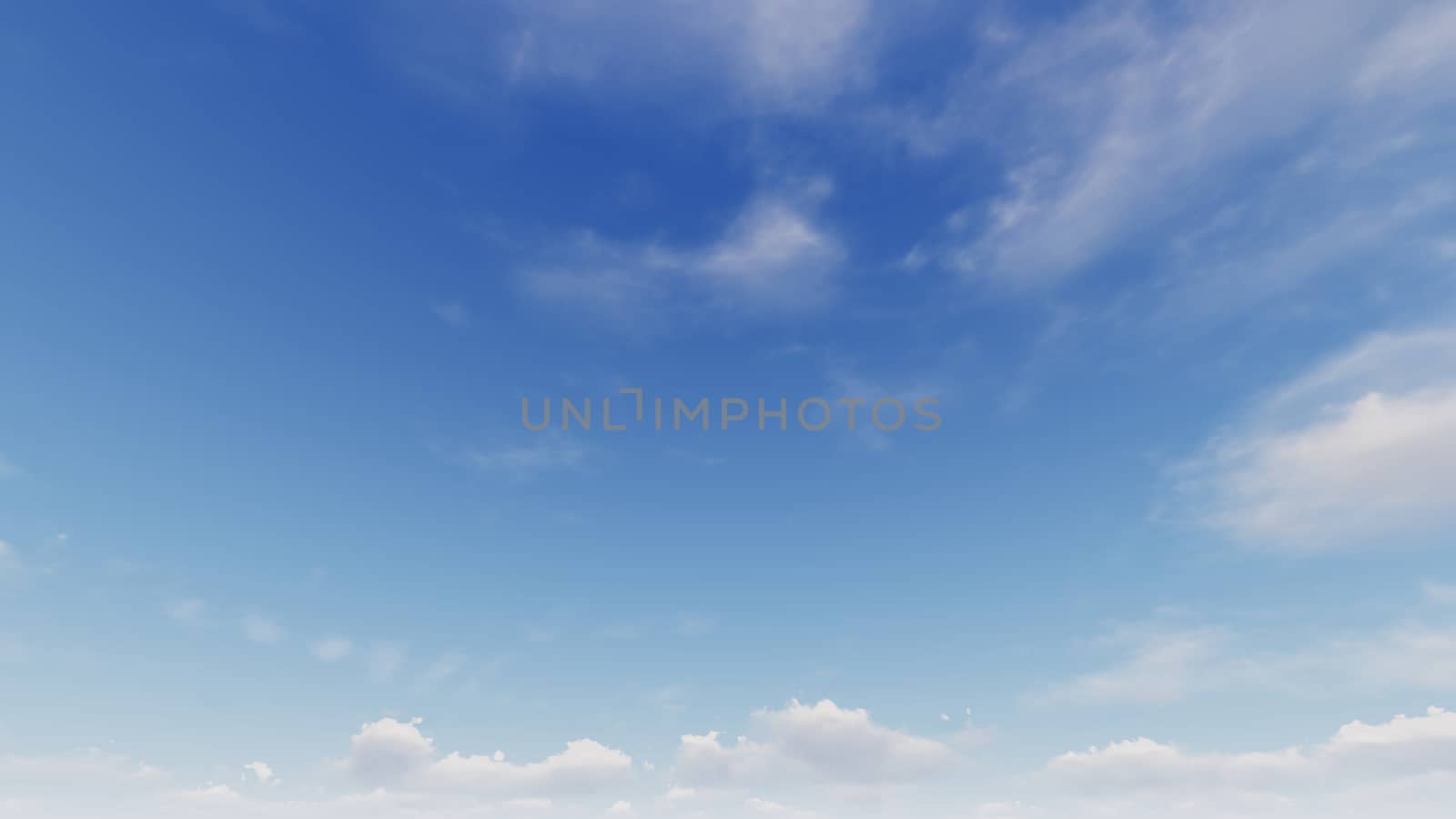 Cloudy blue sky abstract background, blue sky background with tiny clouds, 3d rendering

