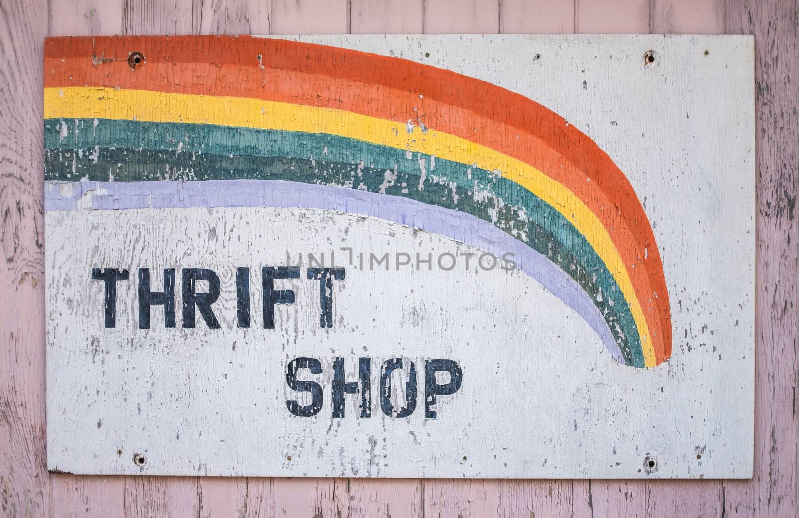 Grungy Thrift Shop Sign by mrdoomits