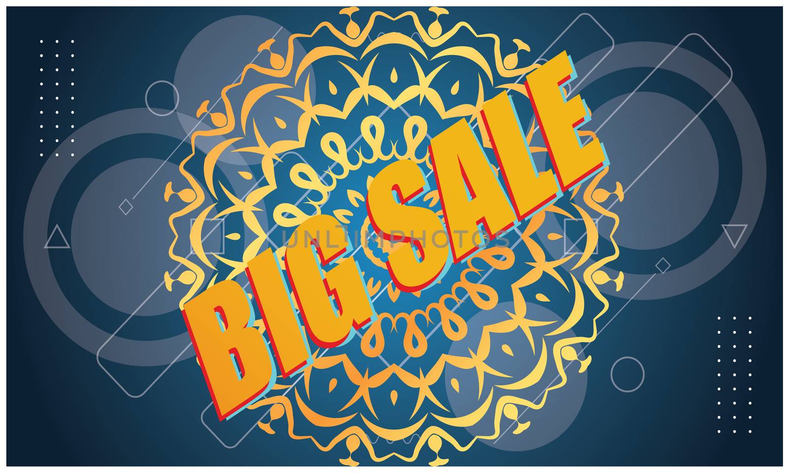 big sale offers on abstract background by aanavcreationsplus