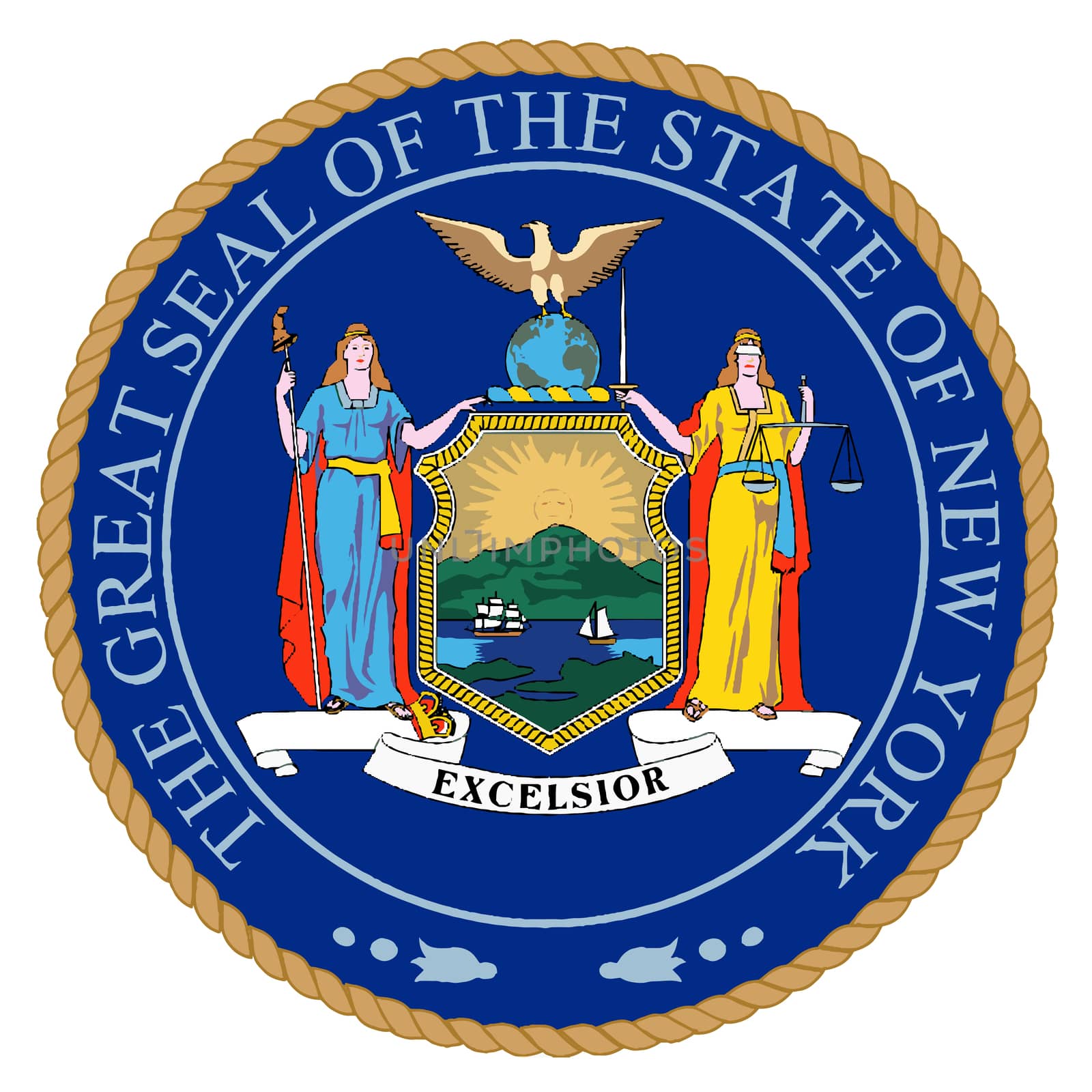 New York State Seal by Bigalbaloo