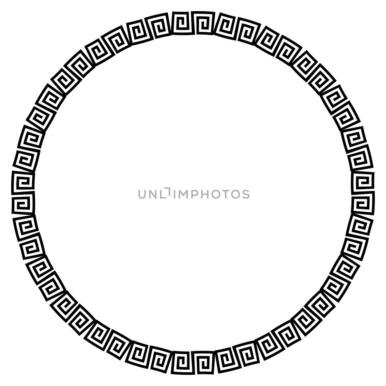 A circular pattern in a semi celtic style