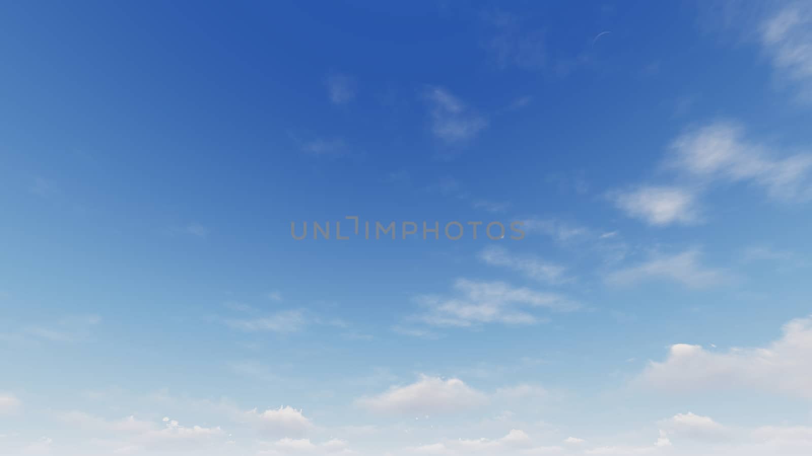 Cloudy blue sky abstract background, blue sky background with tiny clouds, 3d rendering

