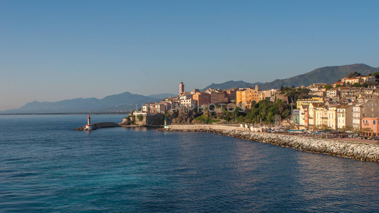 port of the island of beauty in Corsica, France