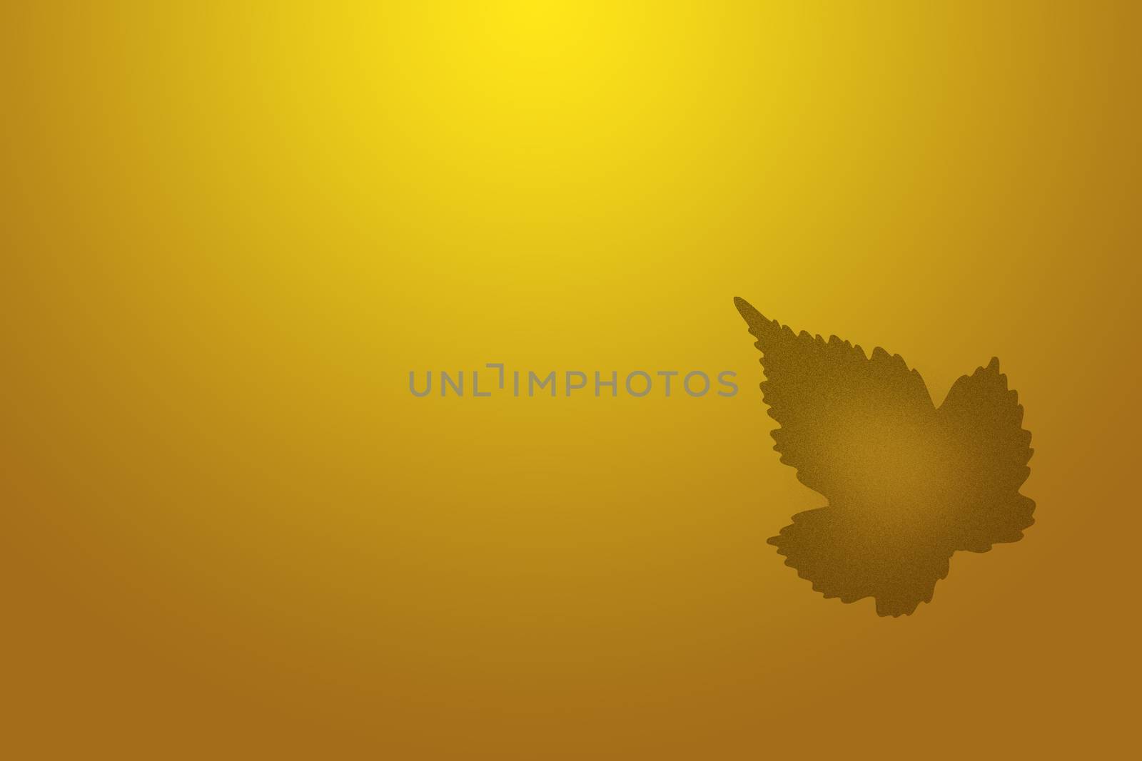 abstract autumn leafs an orange and green background