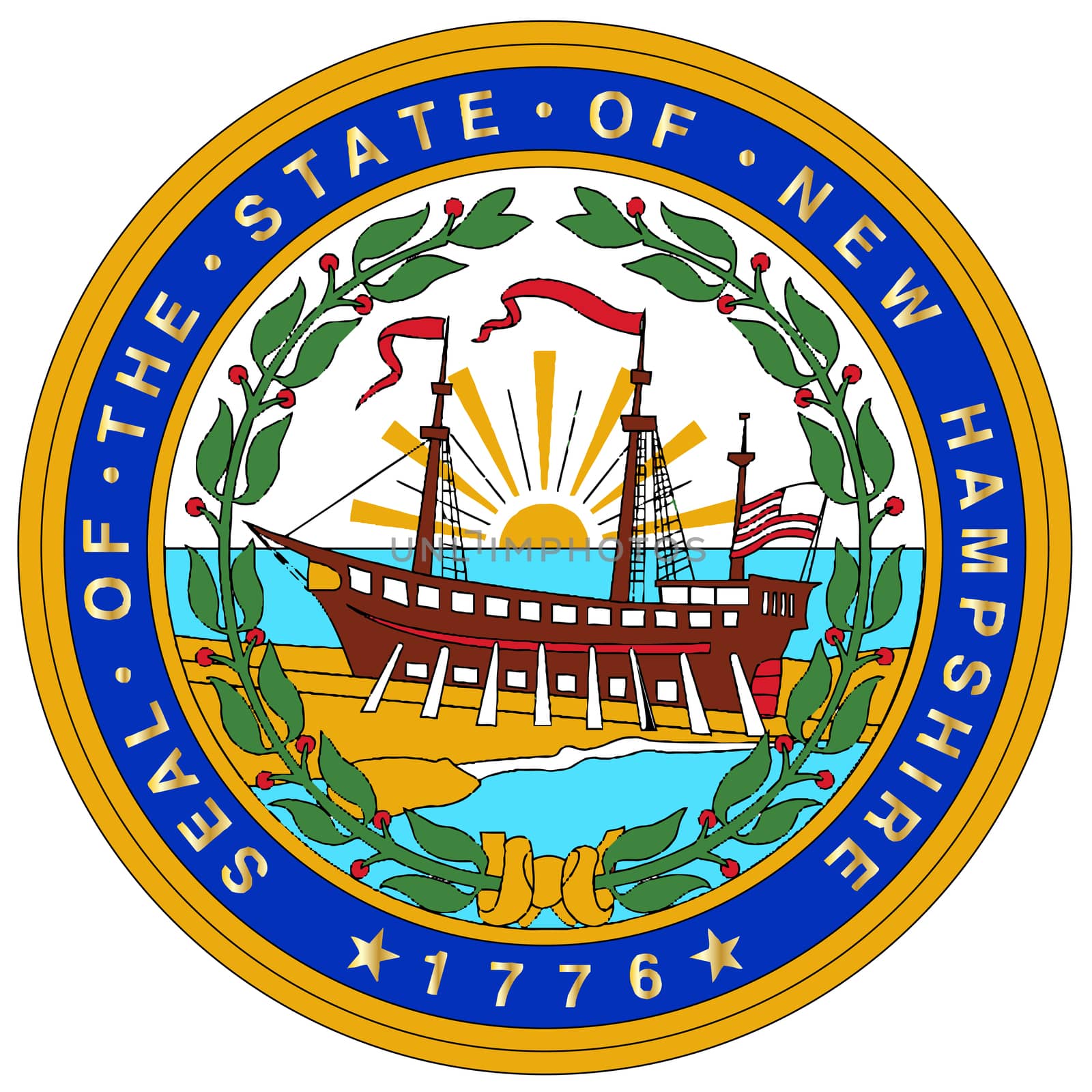 New Hampshire State Seal by Bigalbaloo