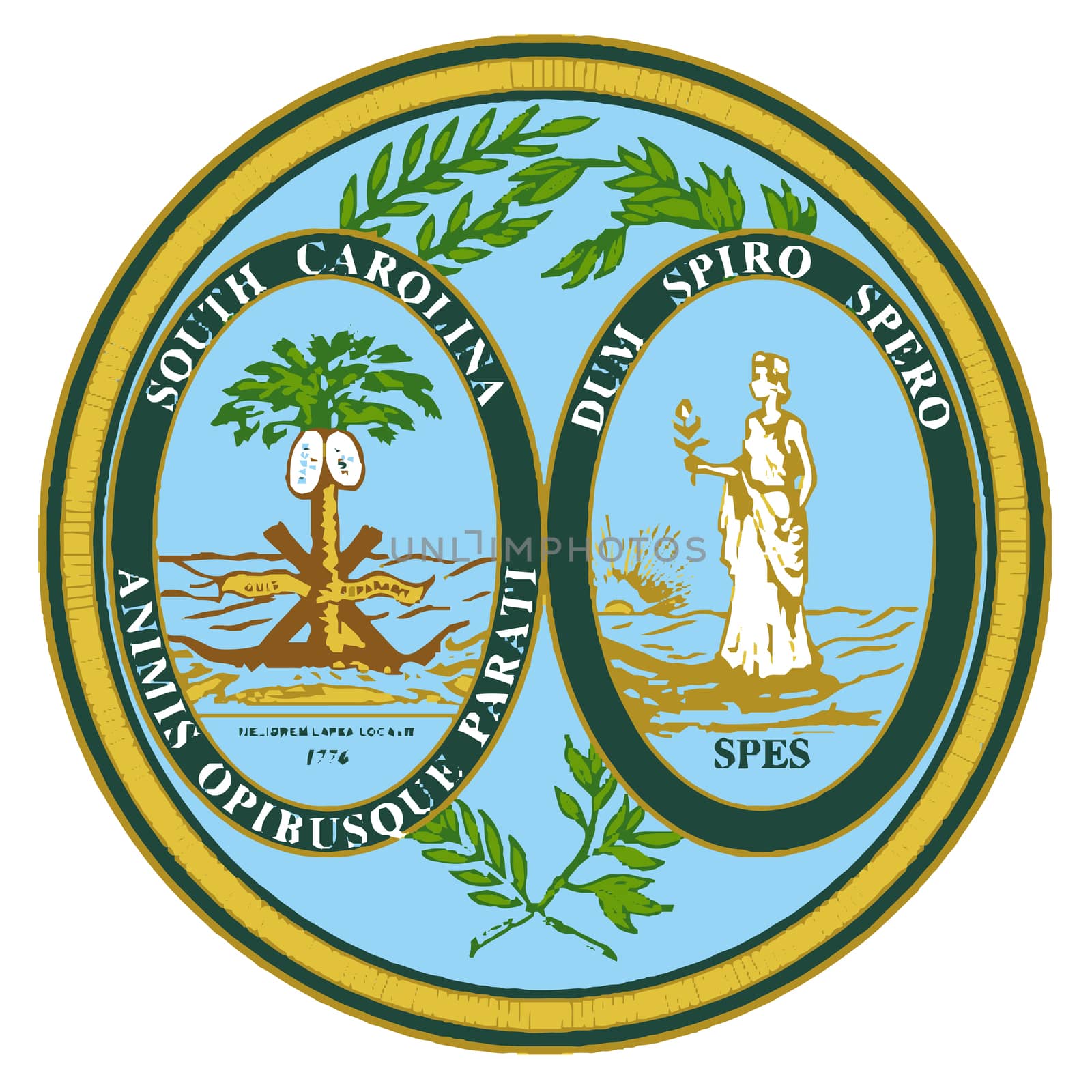 South Carolina State Seal by Bigalbaloo